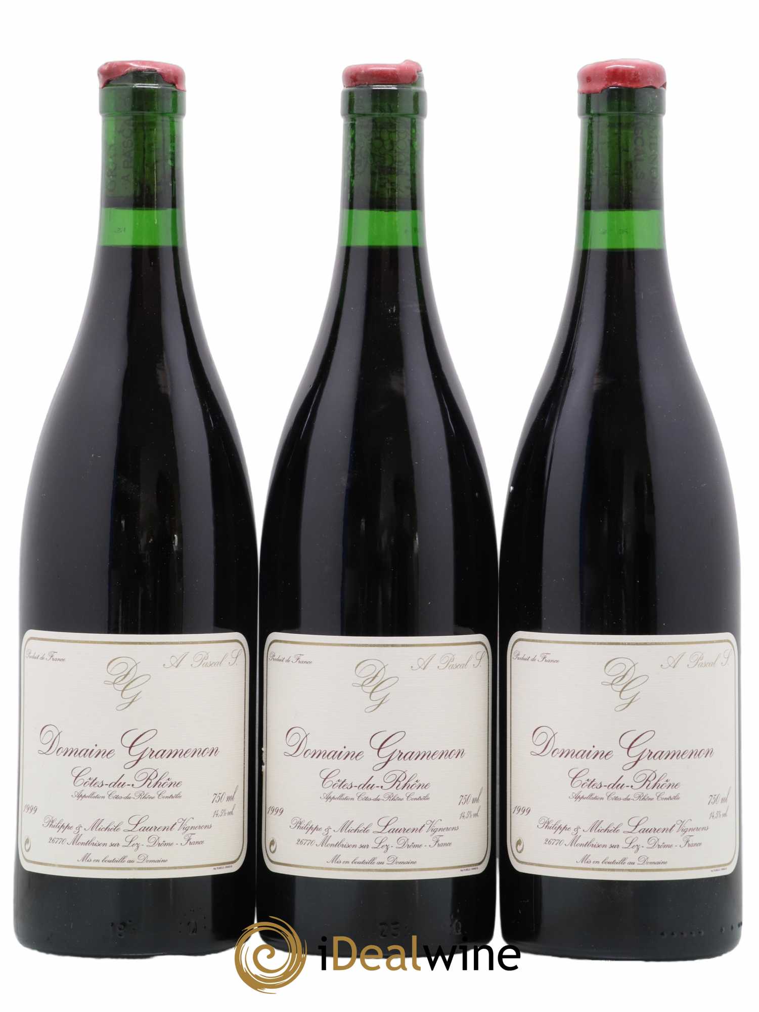 Côtes-du-Rhône A Pascal S. Gramenon (Domaine) 1999 - Lot de 3 bouteilles - 0