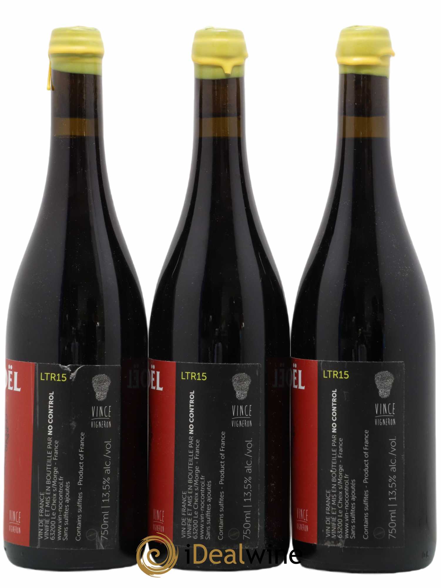 Vin de France Tournoel Riot Domaine No Control 2015 - Lot de 3 bouteilles - 1