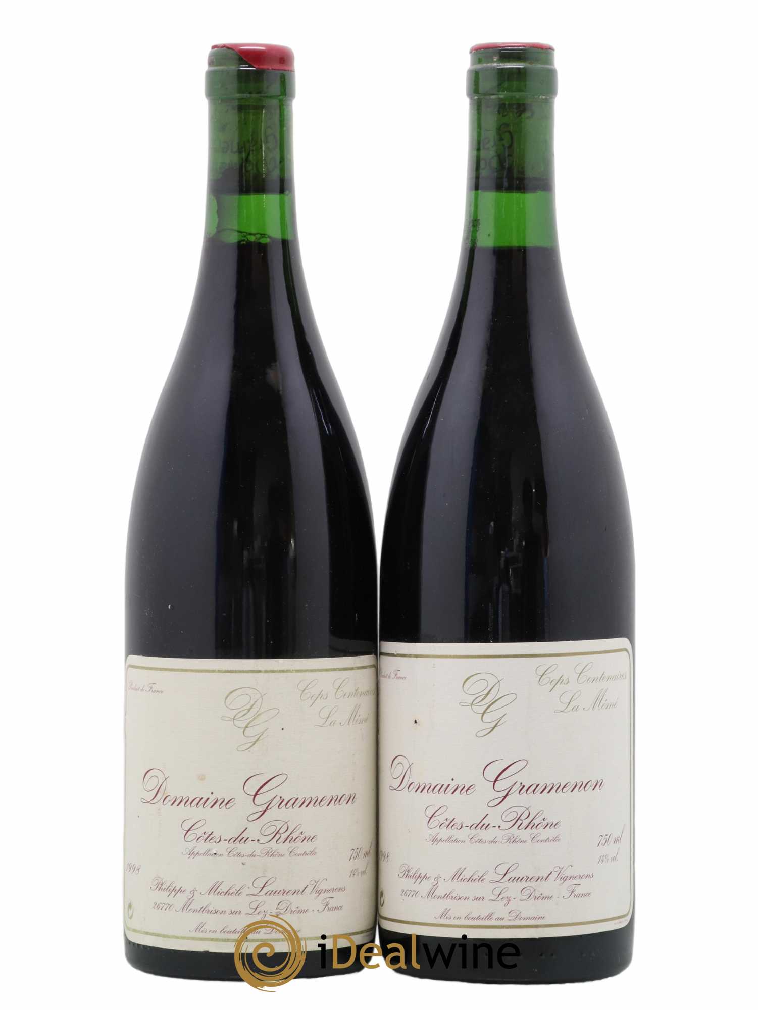 Côtes-du-Rhône La Mémé Ceps Centenaires Gramenon (Domaine) 1998 - Lot de 2 bouteilles - 0