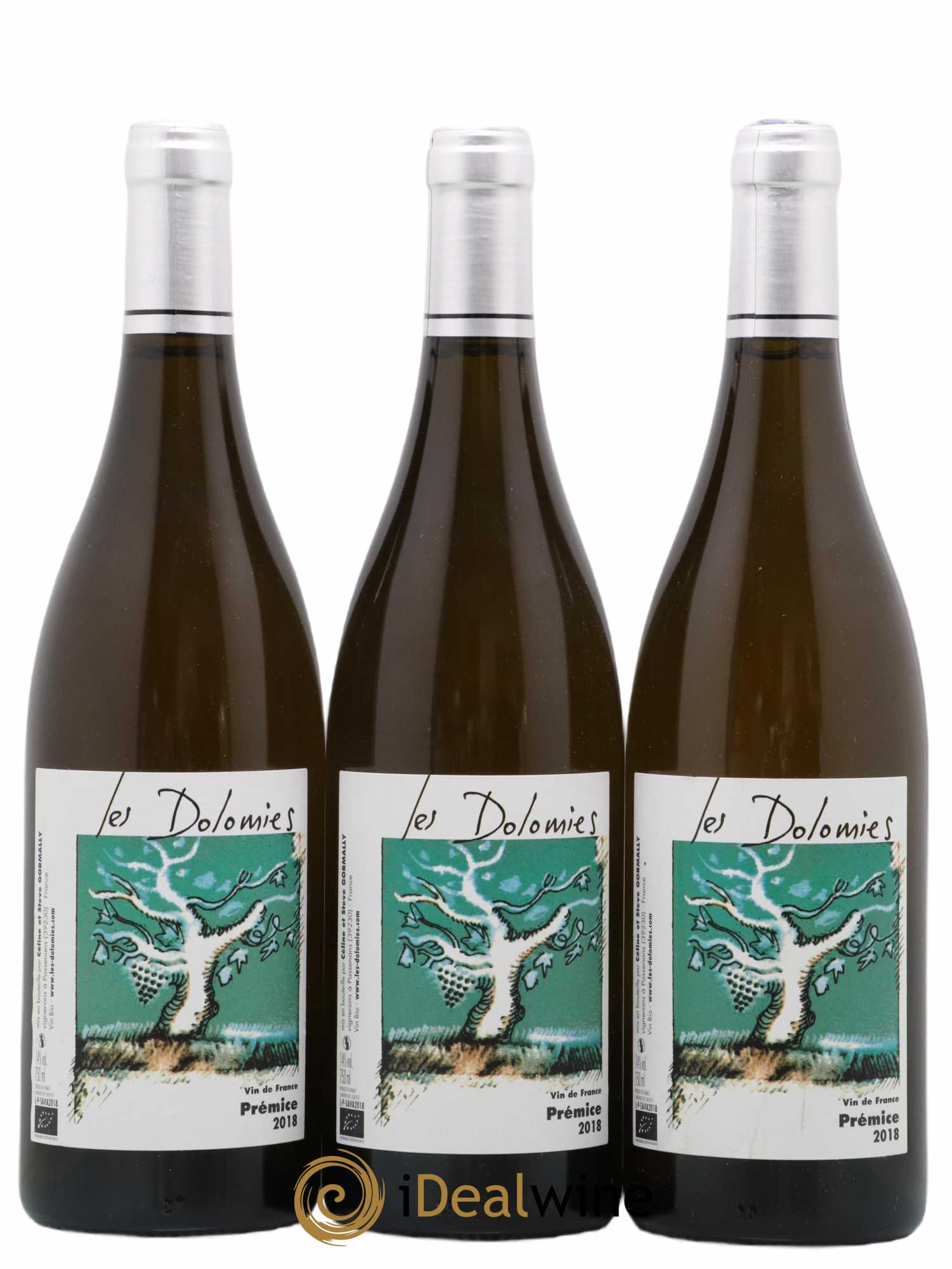 Vin de France Prémice Domaine les Dolomies 2018 - Lot de 3 bouteilles - 0