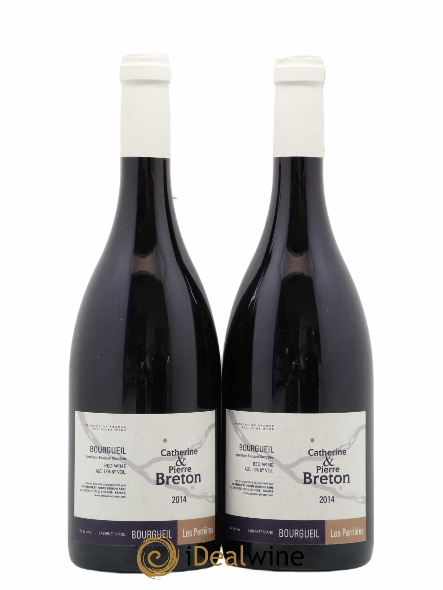 Bourgueil Les Perrières Catherine et Pierre Breton 2014 - Lot de 2 bouteilles - 0