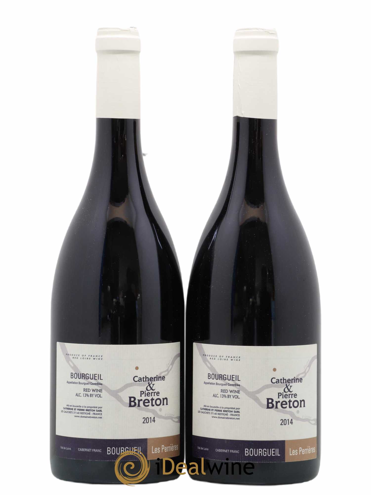 Bourgueil Les Perrières Catherine et Pierre Breton 2014 - Lot de 2 bouteilles - 0