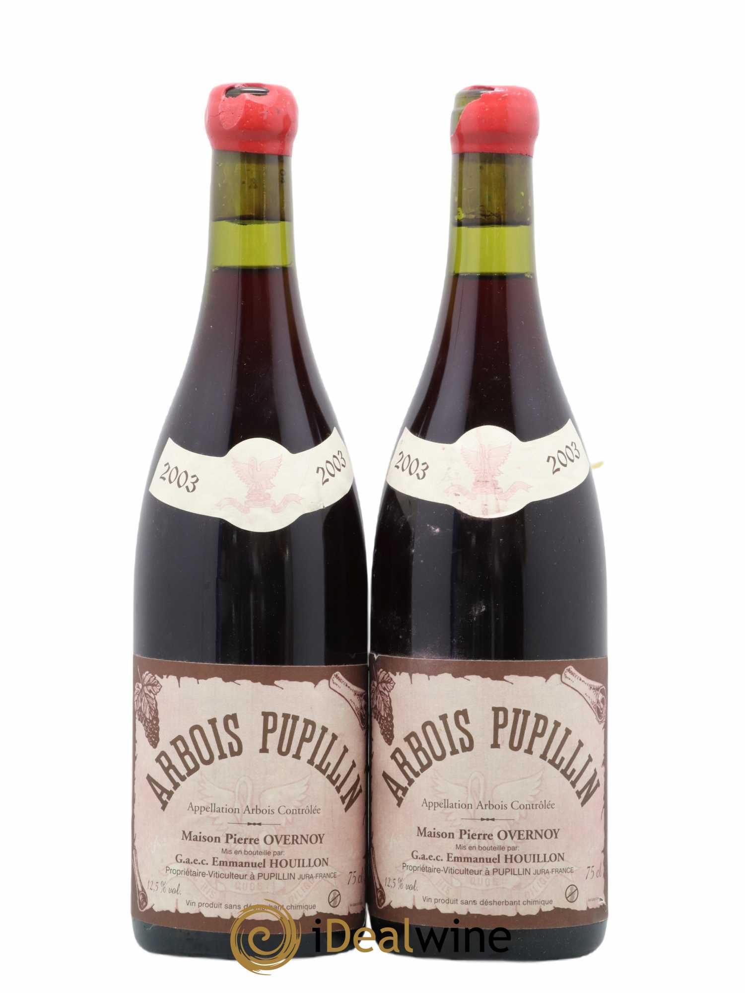 Arbois-Pupillin Poulsard (cire rouge) Overnoy-Houillon (Domaine) 2003 - Lot de 2 bouteilles - 0