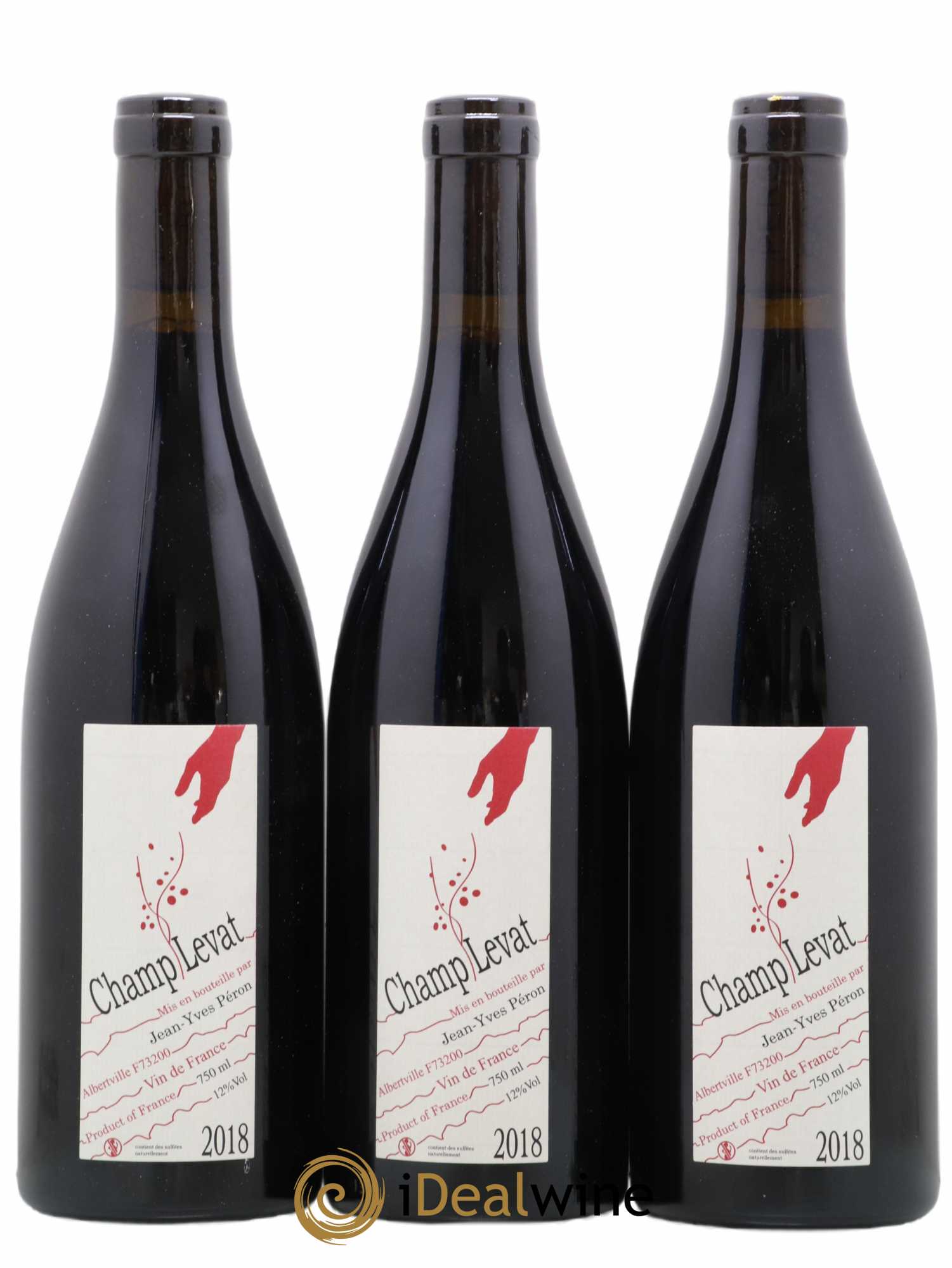 Vin de France Champ Levat Jean-Yves Péron 2018 - Lot de 3 bouteilles - 0