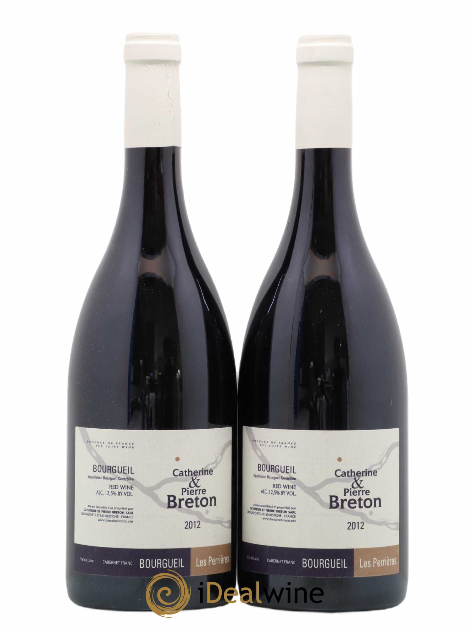 Bourgueil Les Perrières Catherine et Pierre Breton 2012 - Lot de 2 bouteilles - 0