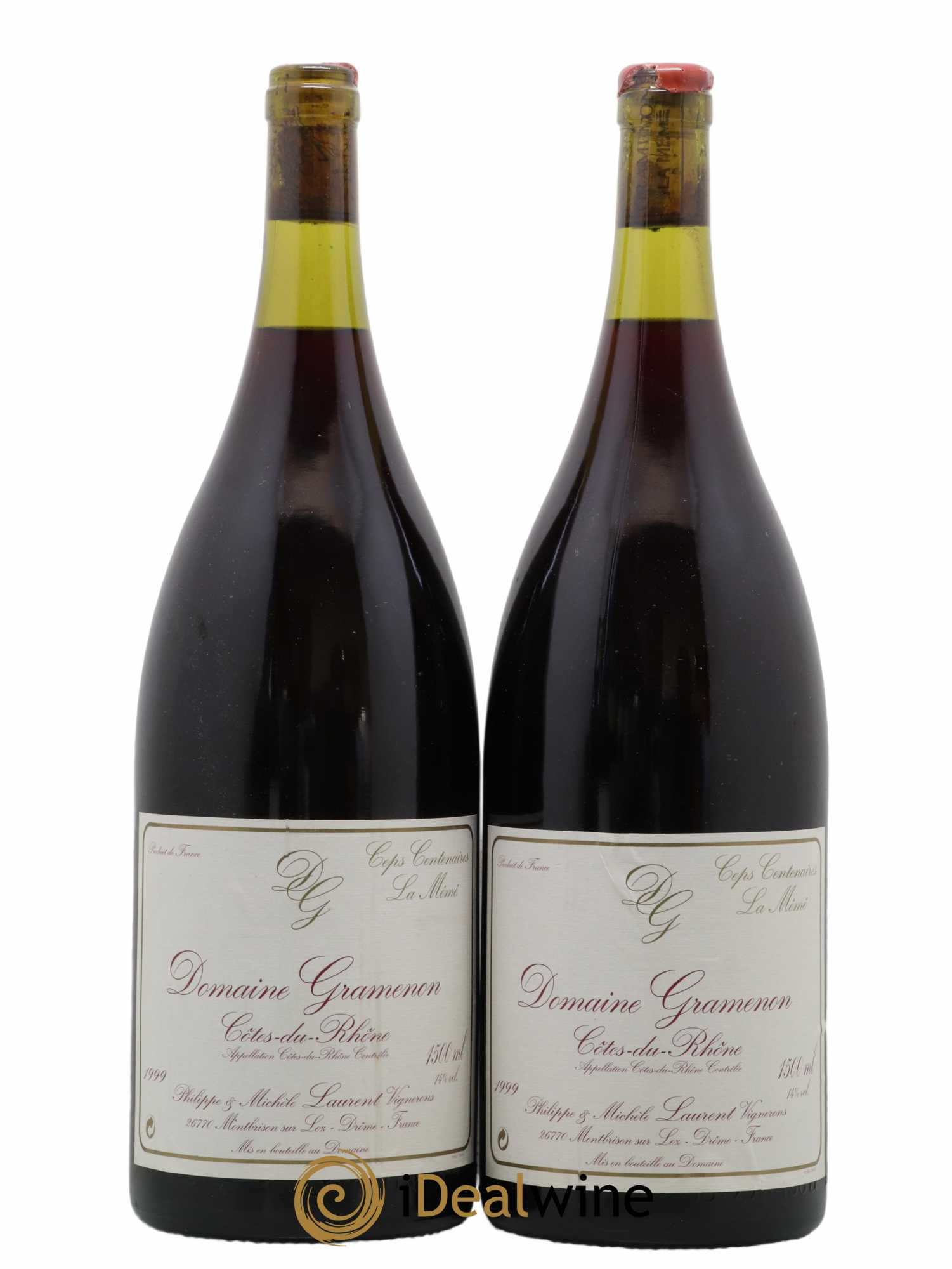 Côtes-du-Rhône La Mémé Ceps Centenaires Gramenon (Domaine) 1999 - Lot de 2 magnums - 0