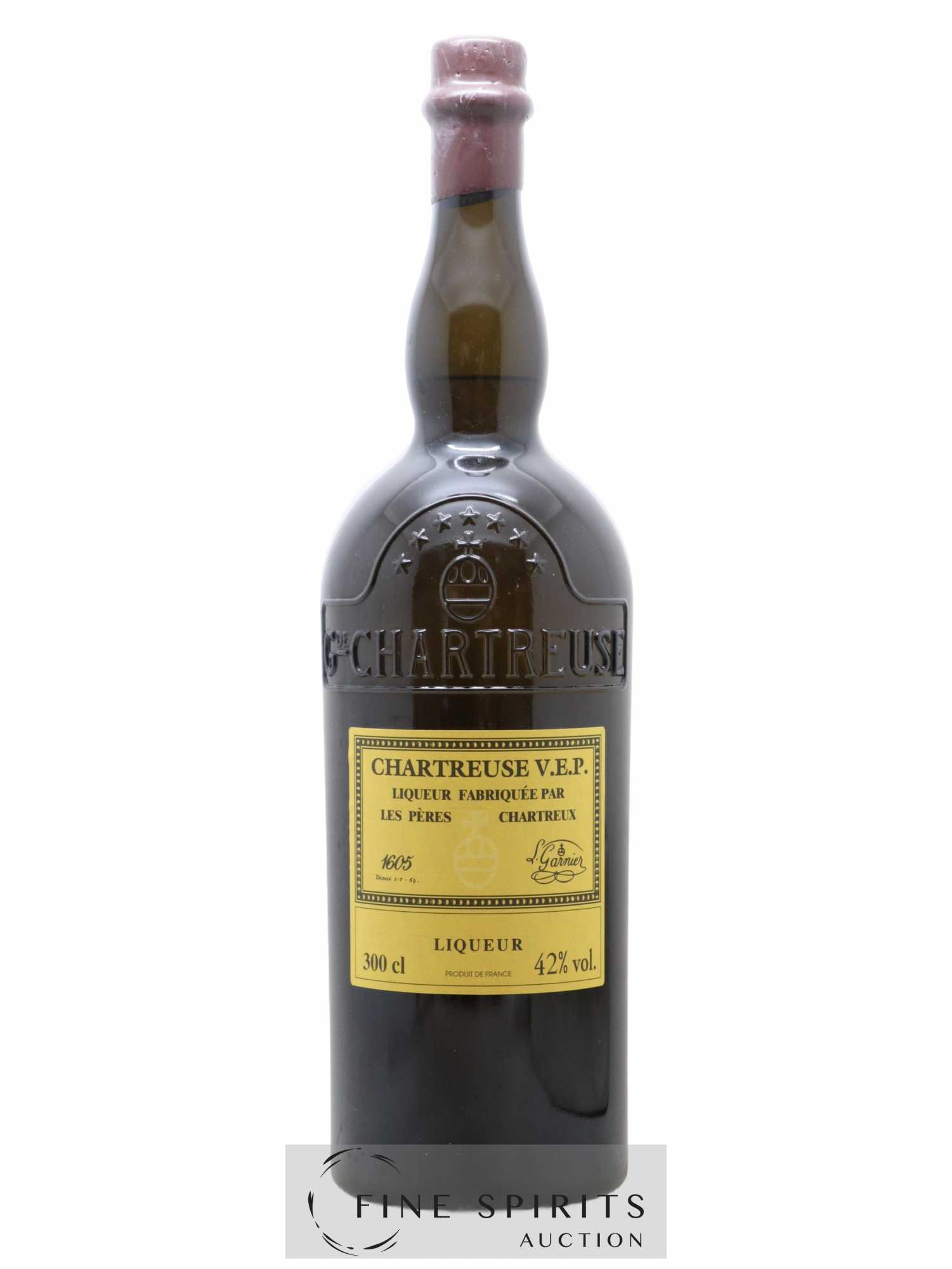 Chartreuse Of. Jaune V.E.P. Mise 2018 (3L.) - Lot de 1 double magnum - 1