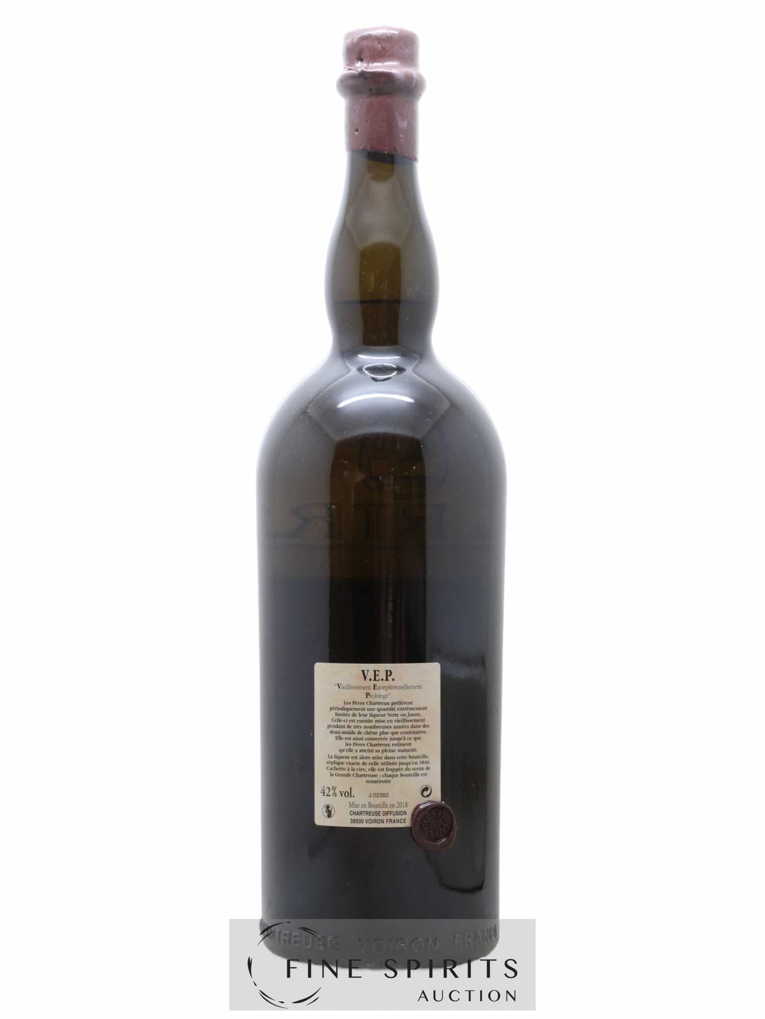 Chartreuse Of. Jaune V.E.P. Mise 2018 (3L.) - Lot de 1 double magnum - 2