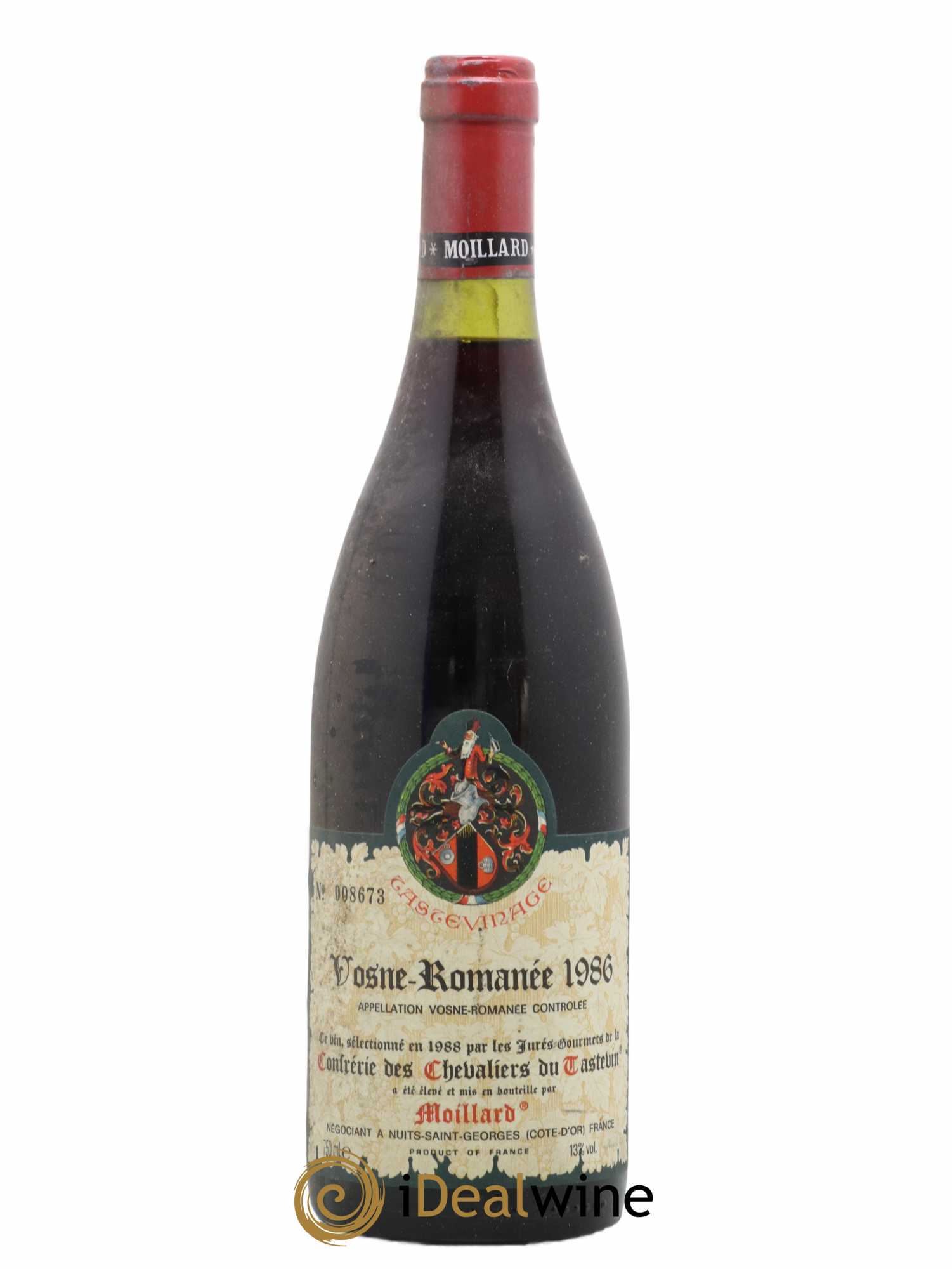 Vosne-Romanée Moillard Tastevinage 1986 - Lot de 1 bouteille - 0
