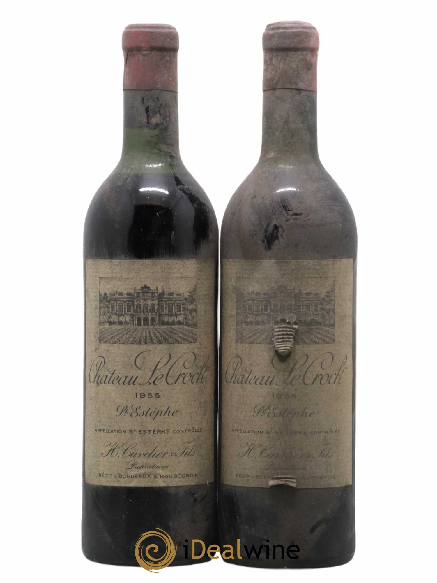 Château le Crock Cru Bourgeois 1955 - Lot de 2 bouteilles - 0