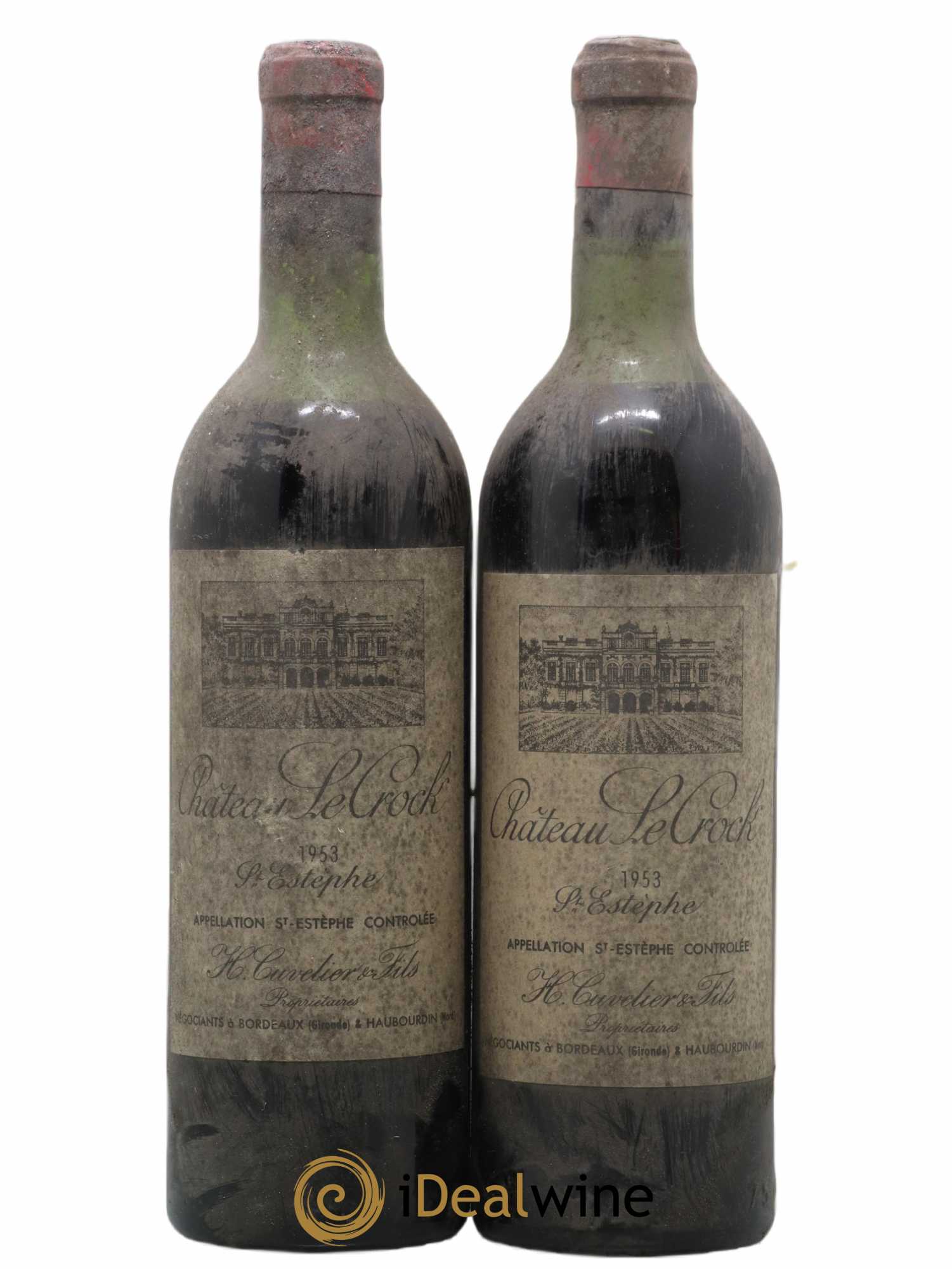Château le Crock Cru Bourgeois 1953 - Lot de 2 bouteilles - 0