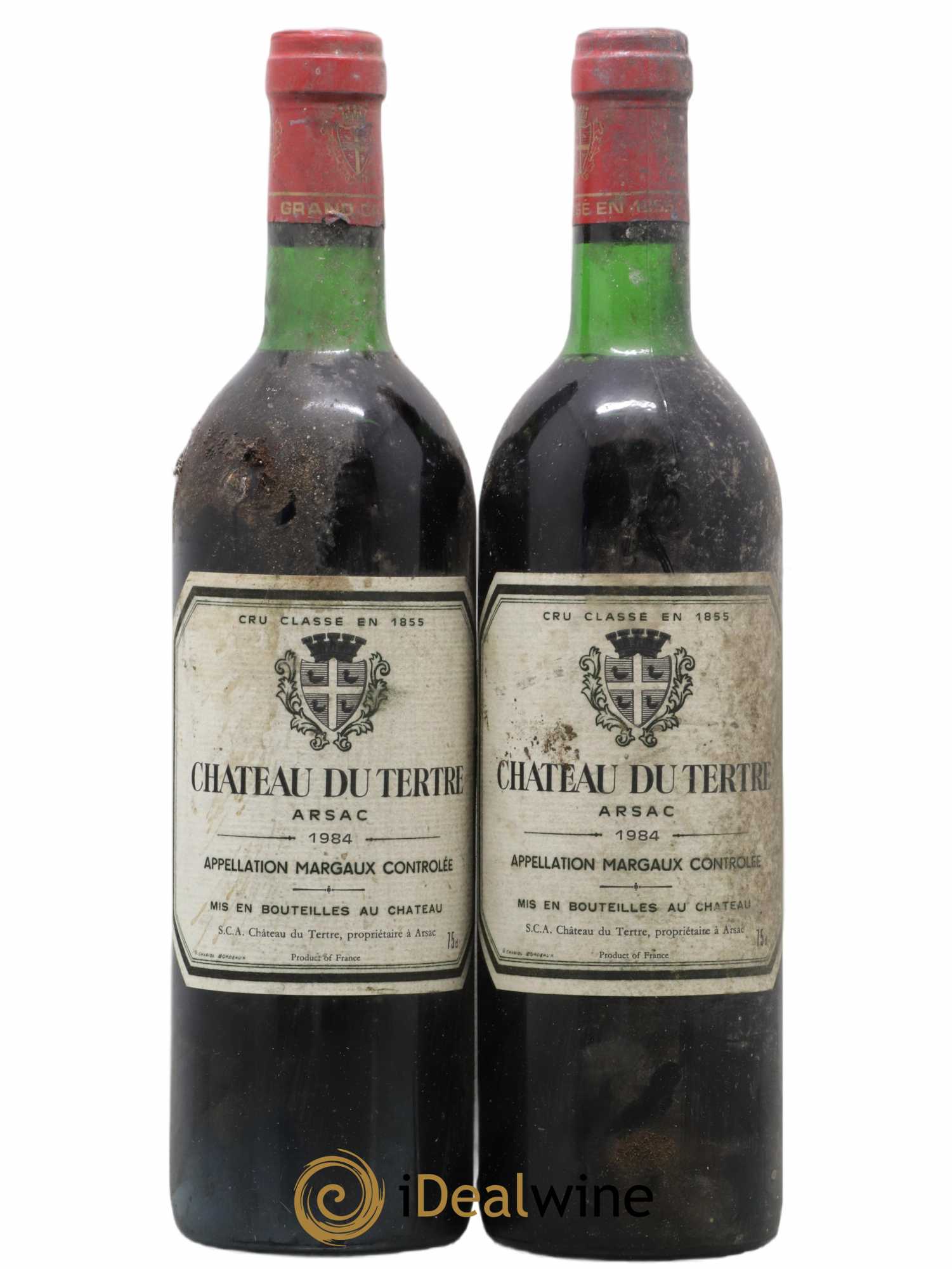 Château du Tertre 5ème Grand Cru Classé 1984 - Lot de 2 bouteilles - 0
