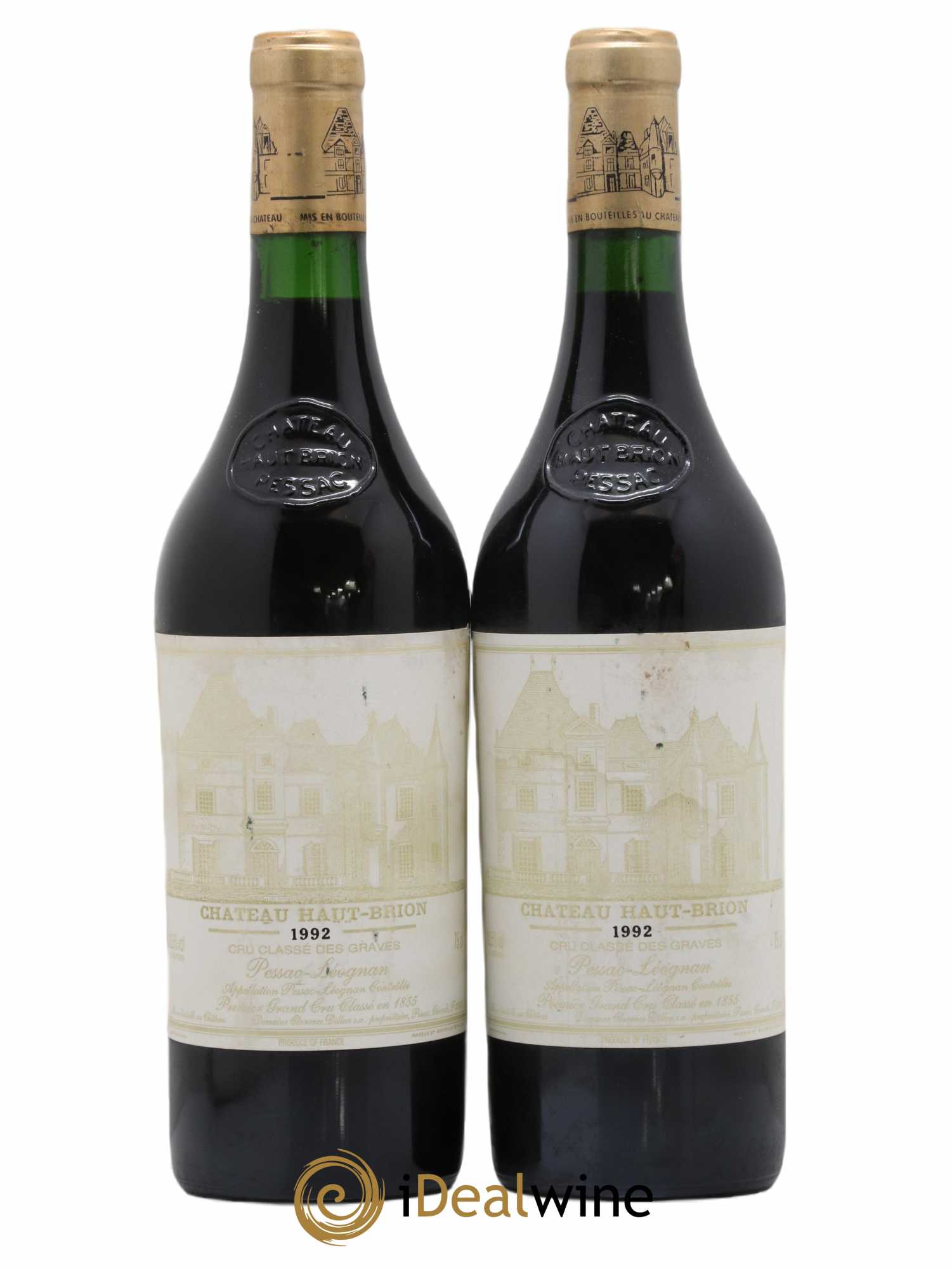 Château Haut Brion 1er Grand Cru Classé 1992 - Lot de 2 bouteilles - 0