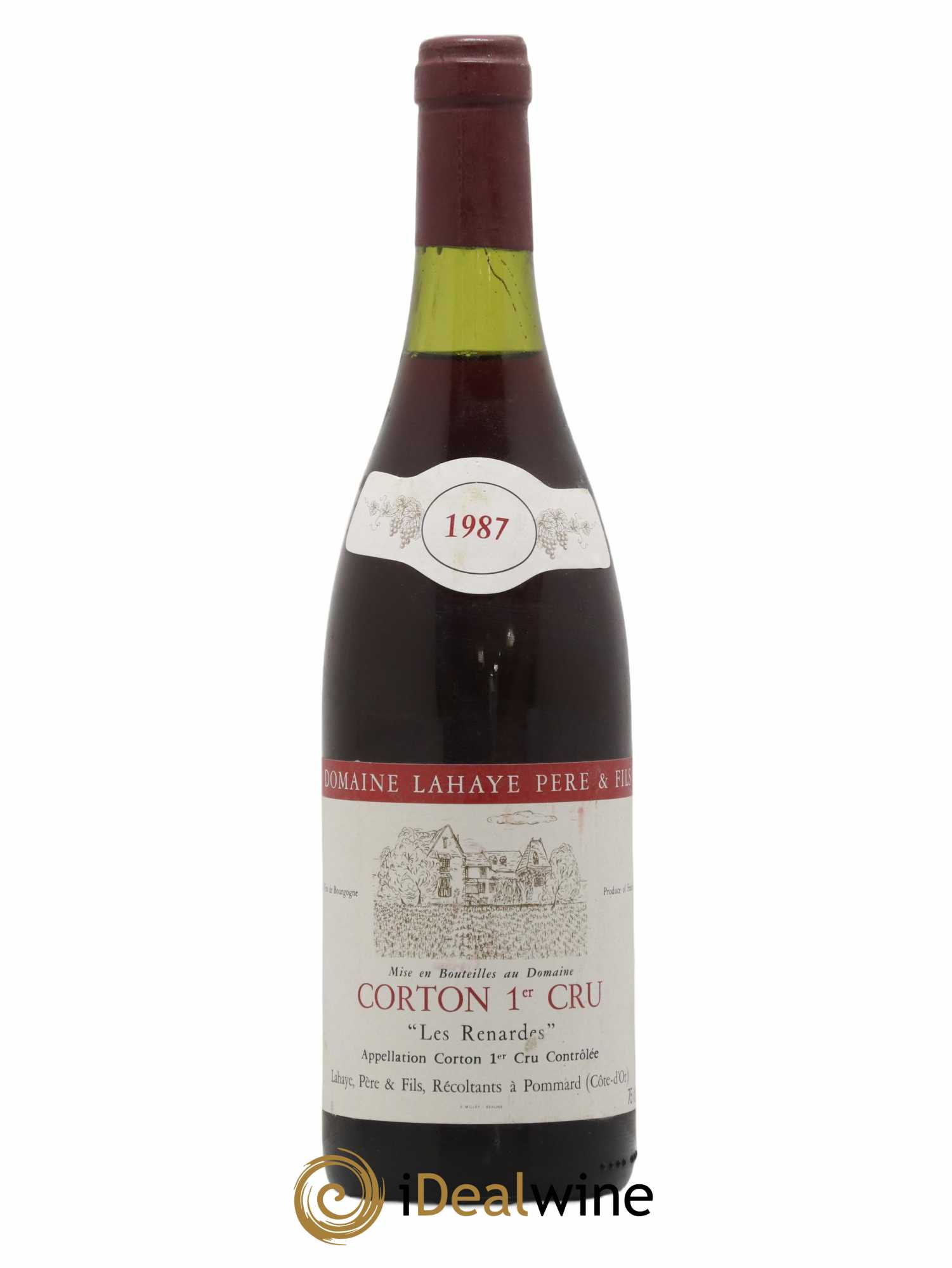 Corton Grand Cru Les Renardes Domaine Lahaye 1987 - Lot de 1 bouteille - 0
