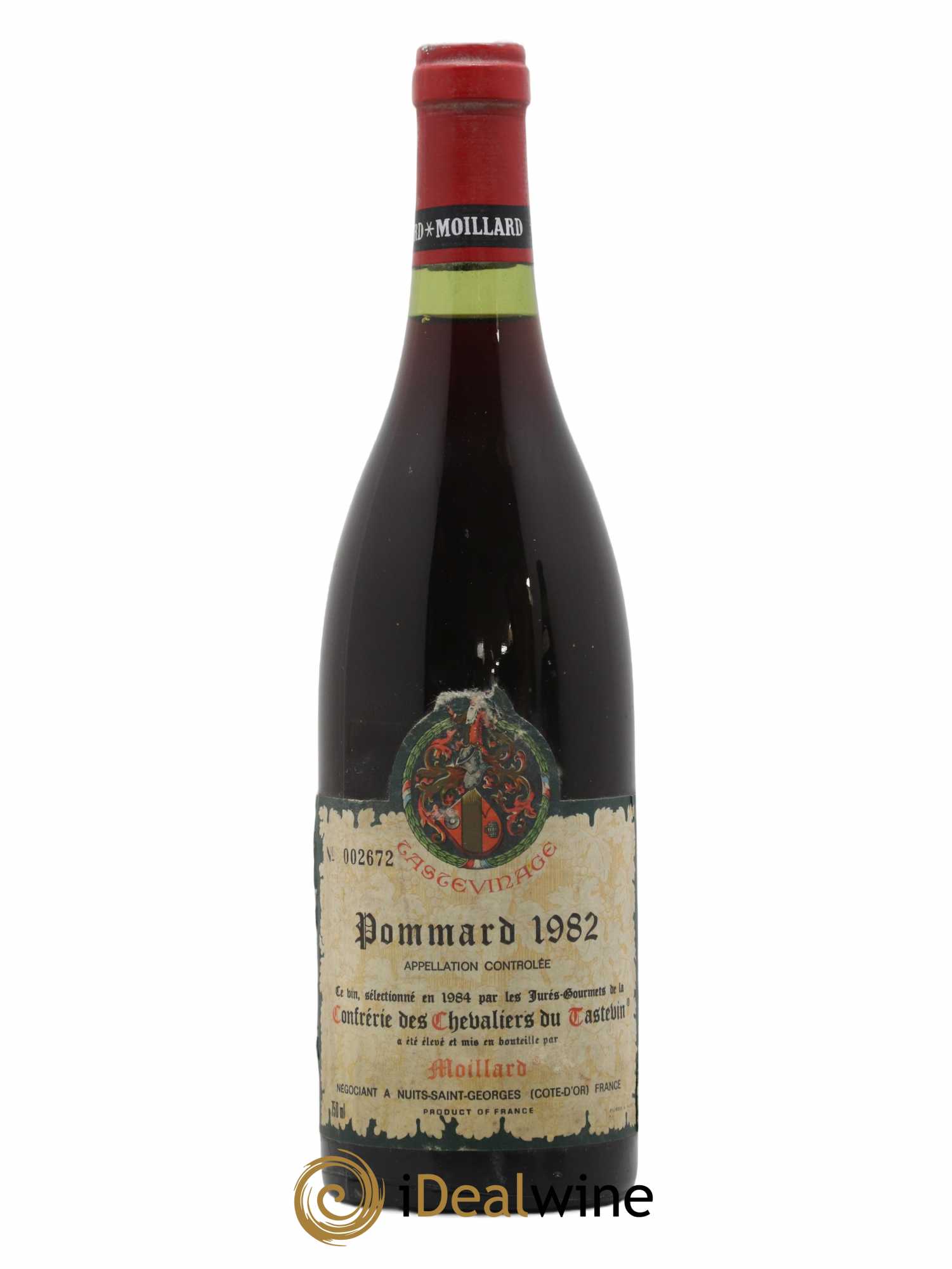 Pommard Domaine Moillard Tastevinage 1982 - Lot de 1 bouteille - 0