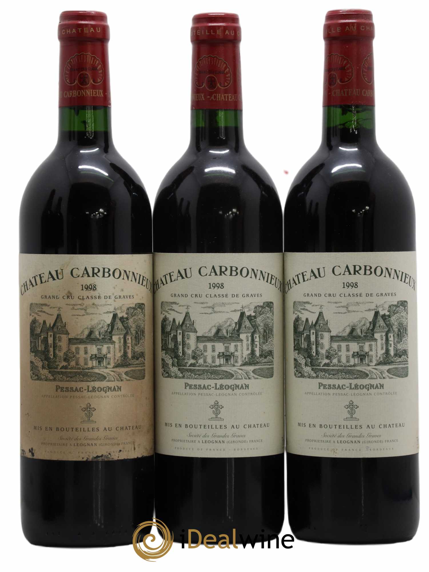 Château Carbonnieux Cru Classé de Graves 1998 - Lot de 6 bouteilles - 2