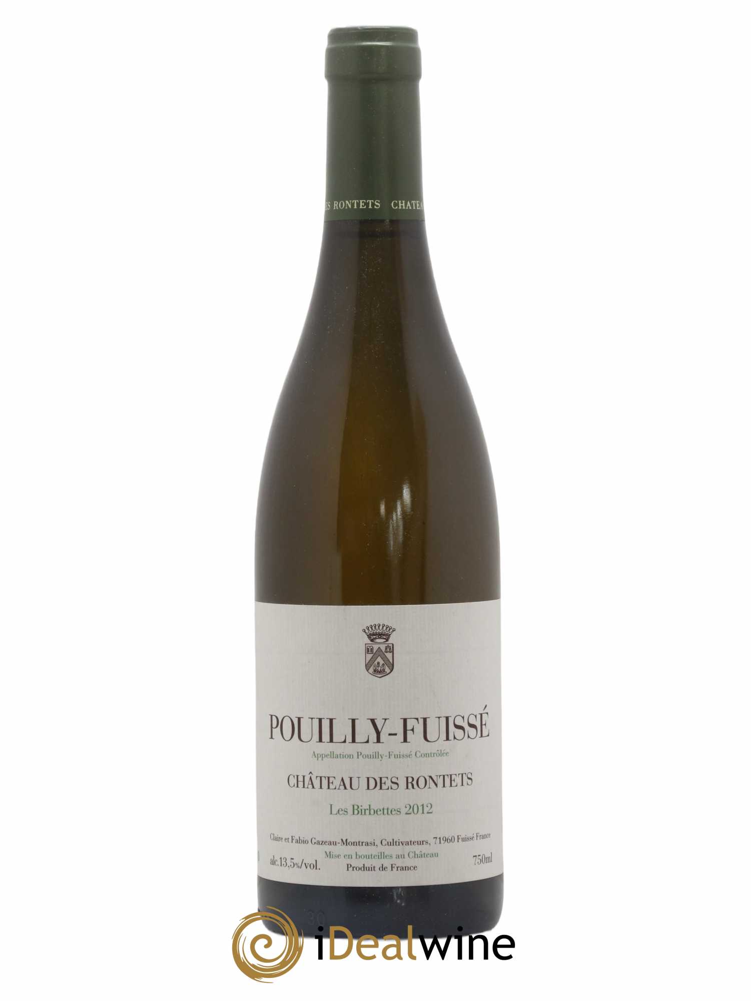 Pouilly-Fuissé Les Birbettes Château des Rontets 2012 - Lot de 1 bouteille - 0