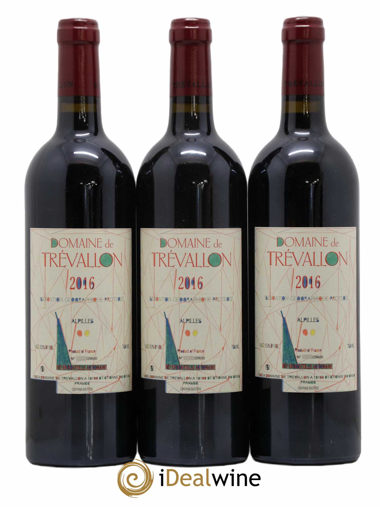 Alpilles Trévallon (Domaine de) Eloi Dürrbach 2016 - Lot de 3 bouteilles - 0