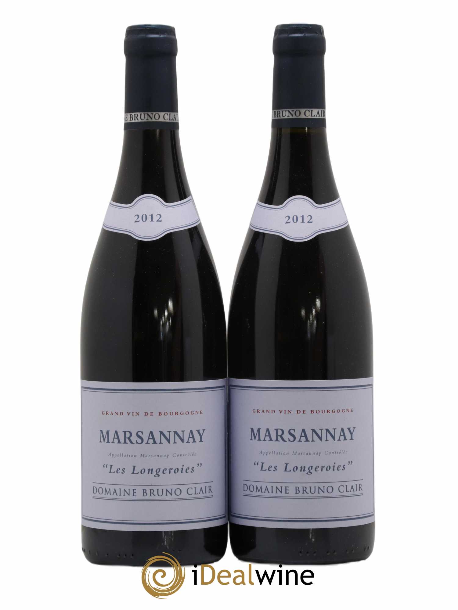 Marsannay Les Longeroies Bruno Clair (Domaine) 2012 - Lot de 2 bouteilles - 0