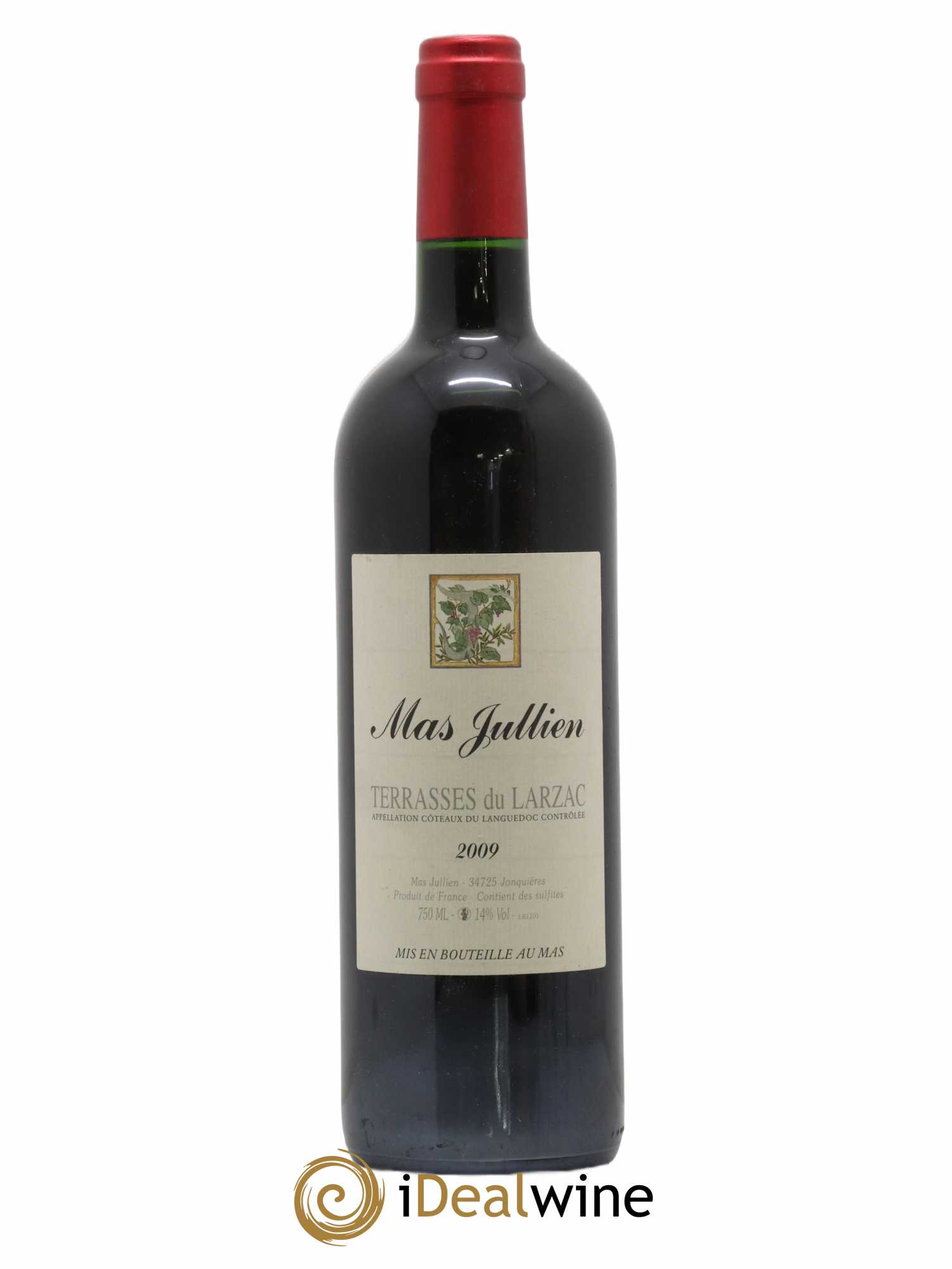 Terrasses du Larzac Mas Jullien Olivier Jullien 2009 - Lot de 1 bouteille - 0