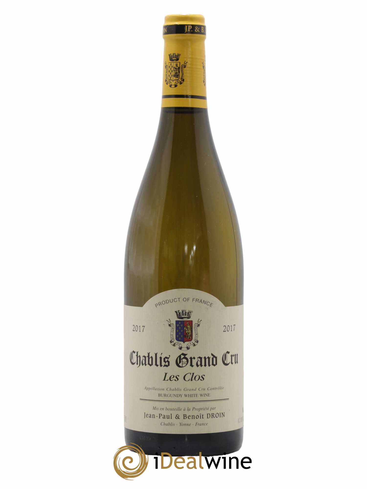 Chablis Grand Cru Les Clos Jean-Paul & Benoît Droin (Domaine) 2017 - Lot de 1 bouteille - 0