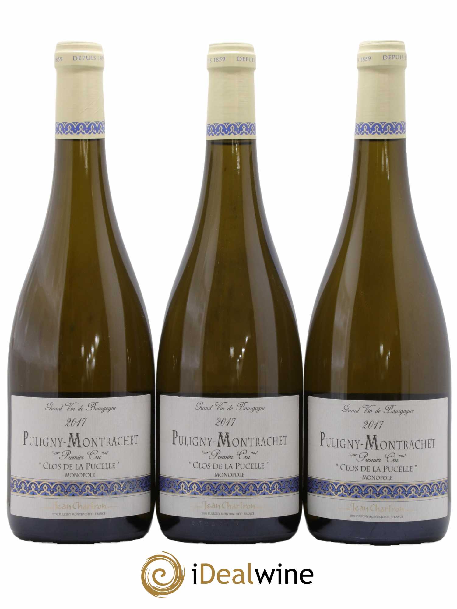 Puligny-Montrachet 1er Cru Clos de la Pucelle Jean Chartron (Domaine) 2017 - Lot de 3 bouteilles - 0