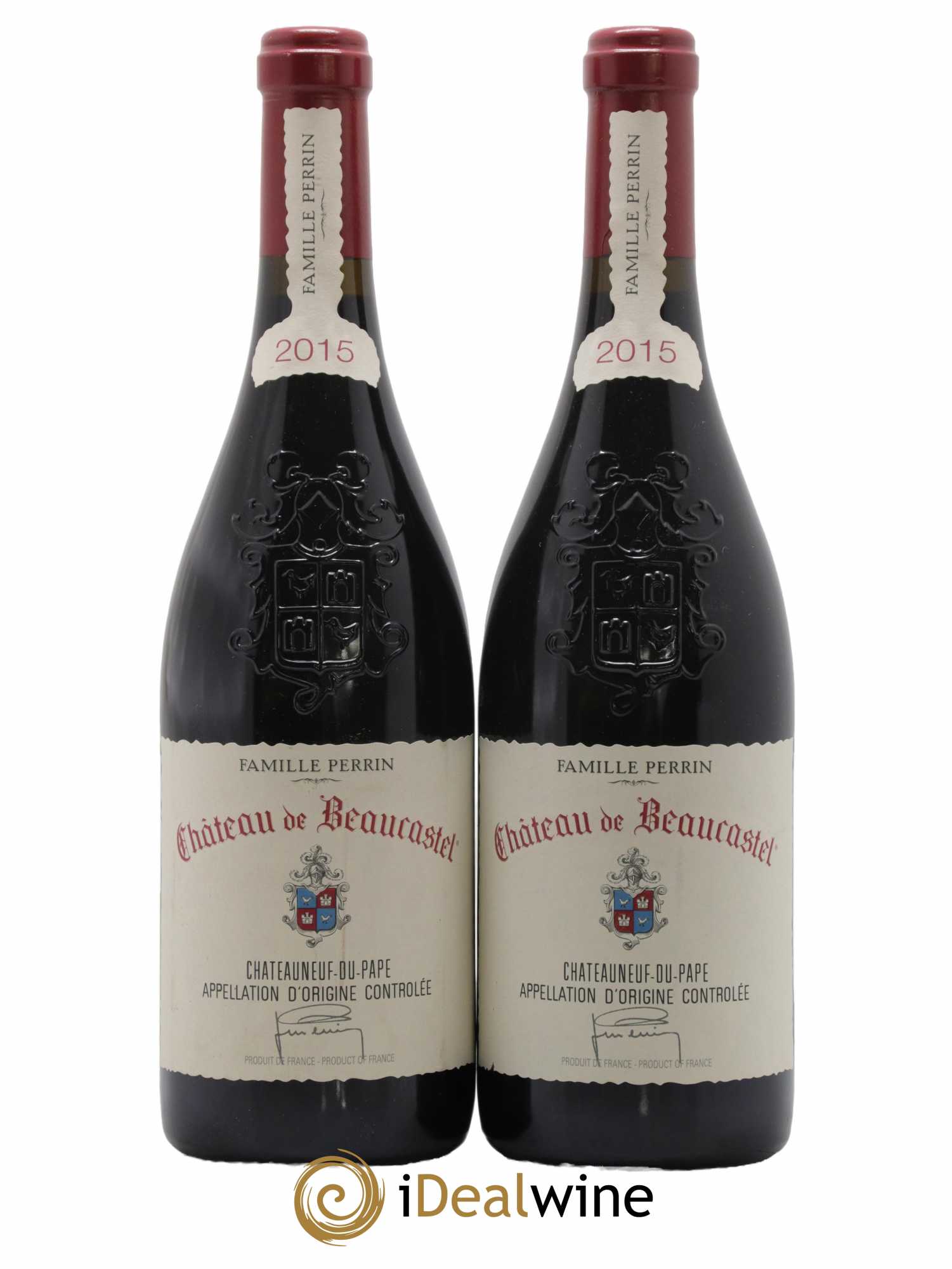 Châteauneuf-du-Pape Château de Beaucastel Famille Perrin 2015 - Lot de 2 bouteilles - 0