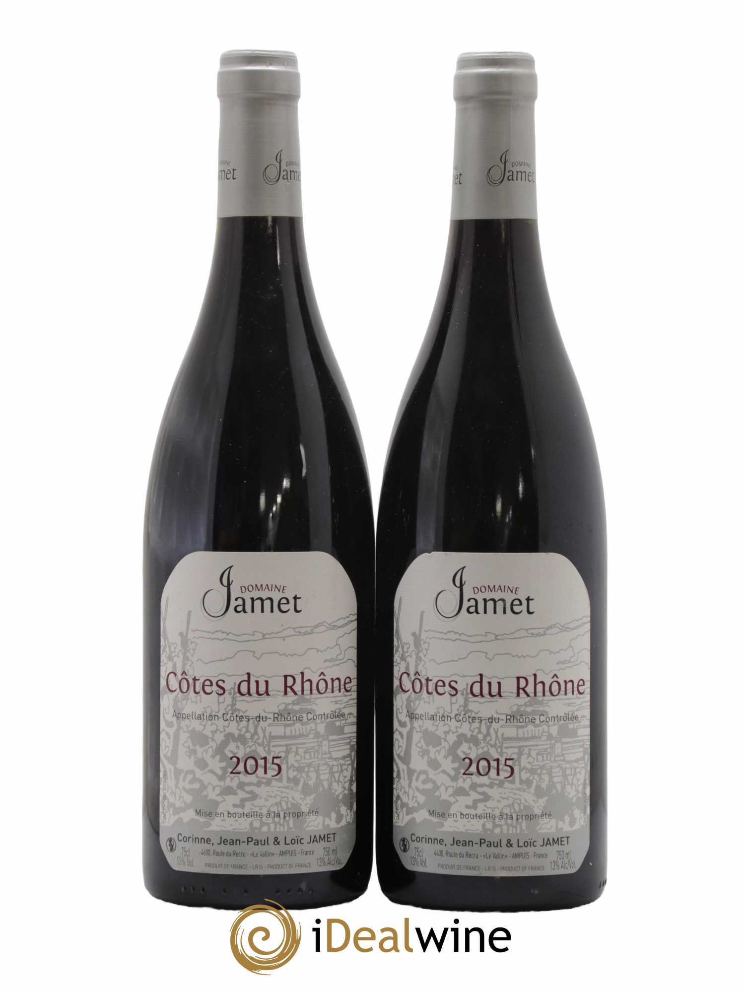 Côtes-du-Rhône Jamet (Domaine) 2015 - Lot de 2 bouteilles - 0