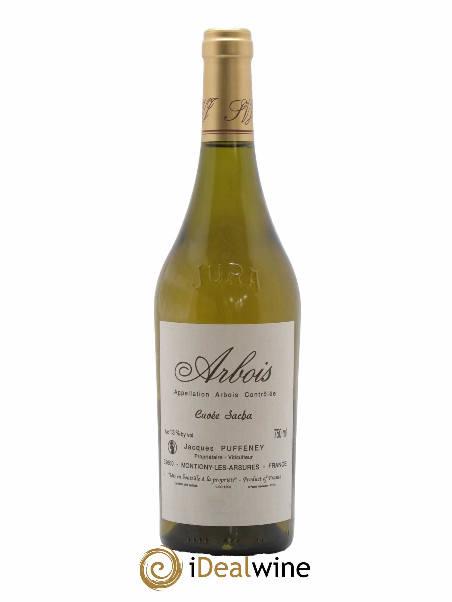 Arbois Cuvée Sacha Jacques Puffeney - Lot de 1 bouteille - 0
