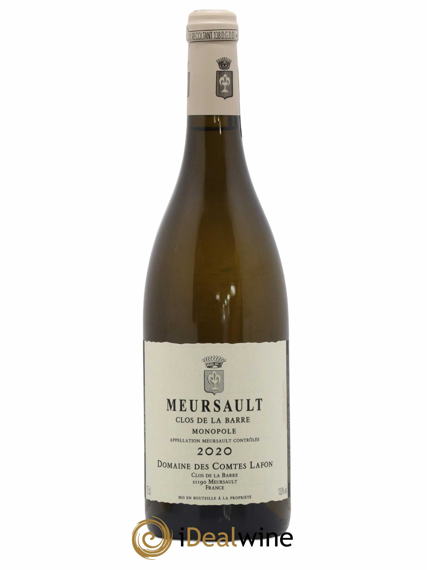 Meursault Clos de la Barre Comtes Lafon (Domaine des) 2020 - Lot de 1 bouteille - 0