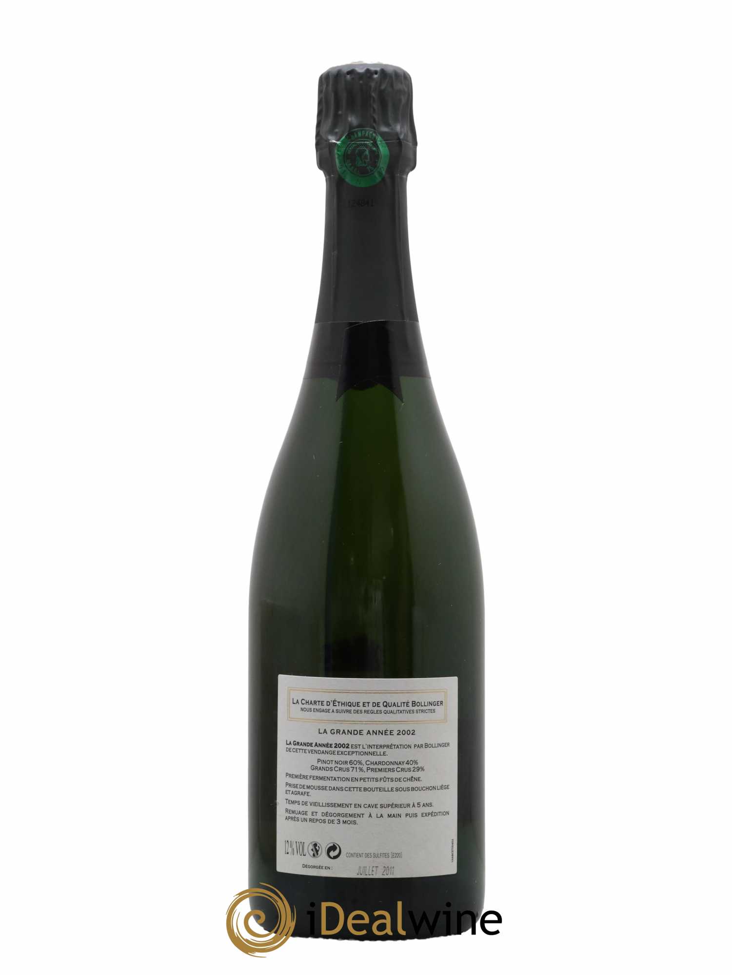 La Grande Année Brut Bollinger 2002 - Lot de 1 bouteille - 1