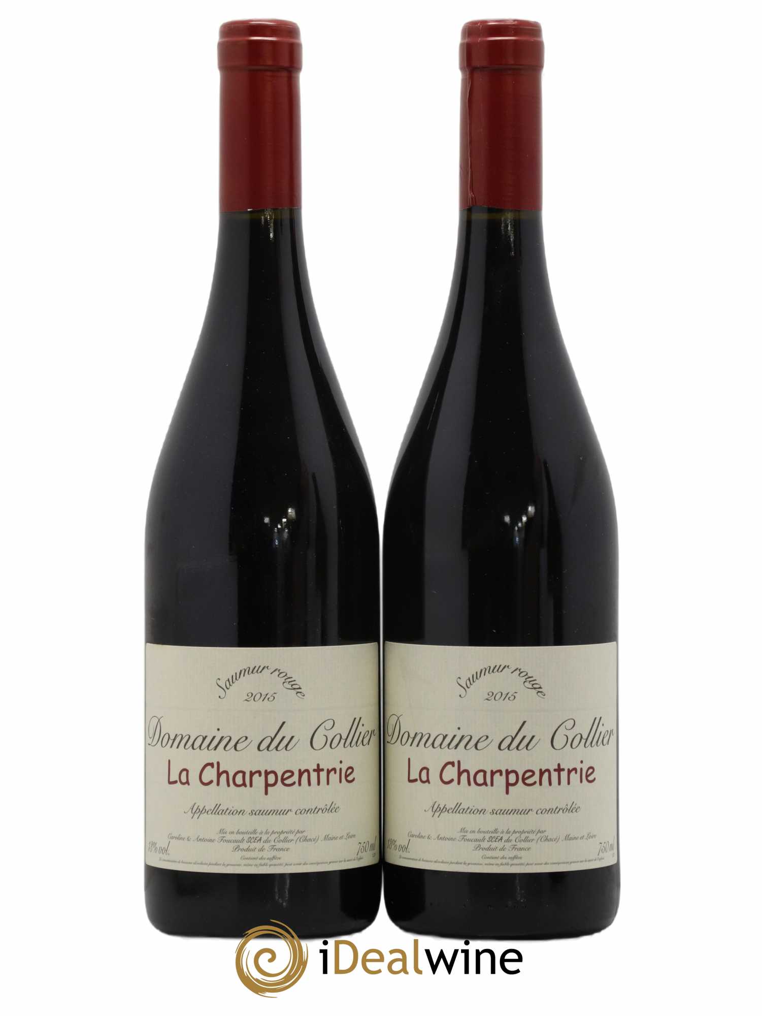 Saumur La Charpentrie Domaine du Collier 2015 - Lot de 2 bouteilles - 0