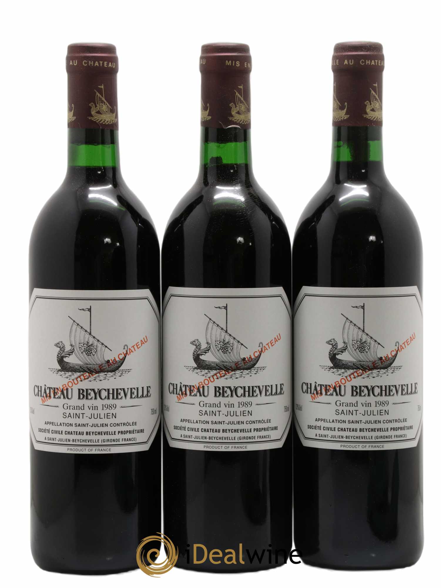 Château Beychevelle 4ème Grand Cru Classé 1989 - Lotto di 12 bottiglie - 3