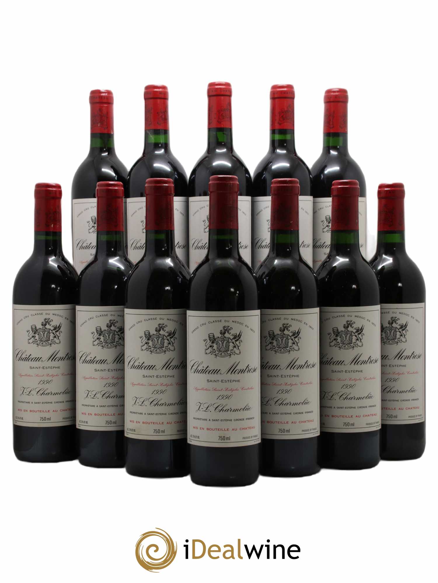 Château Montrose 2ème Grand Cru Classé 1990 - Lot de 12 bouteilles - 0