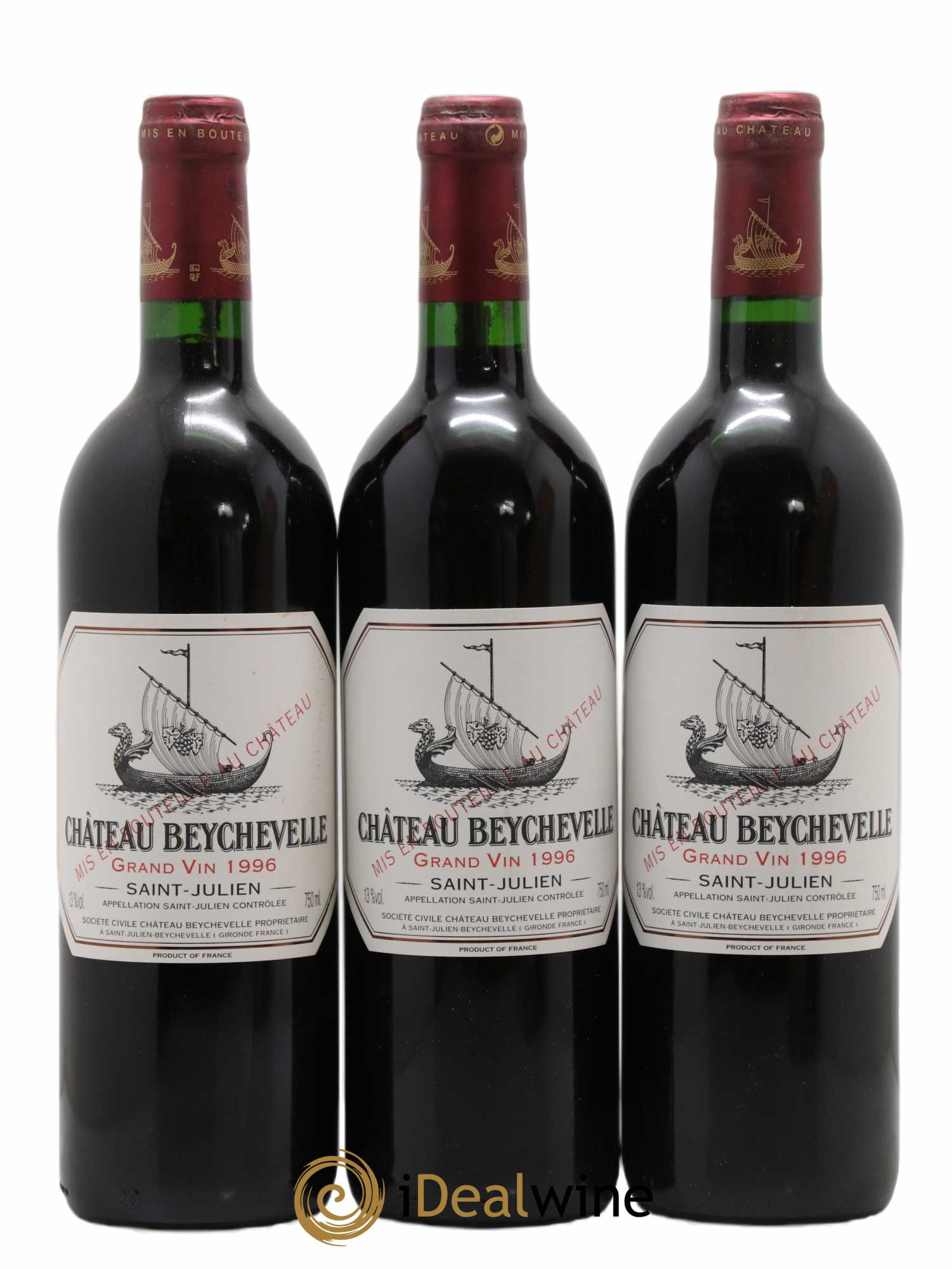 Château Beychevelle 4ème Grand Cru Classé 1996 - Lot de 12 bouteilles - 2