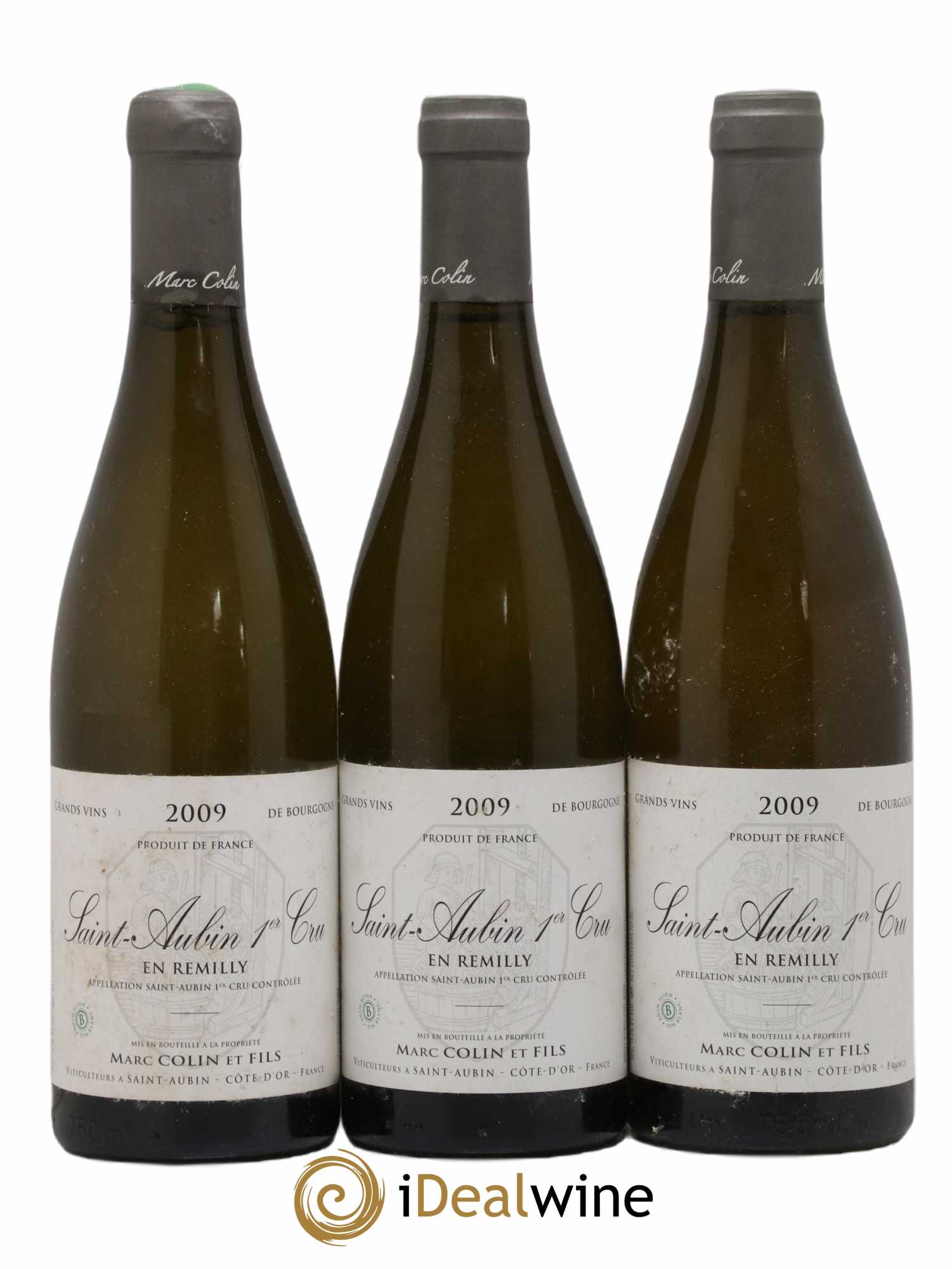 Saint-Aubin 1er Cru En Rémilly Marc Colin & Fils 2009 - Lot de 3 bouteilles - 0