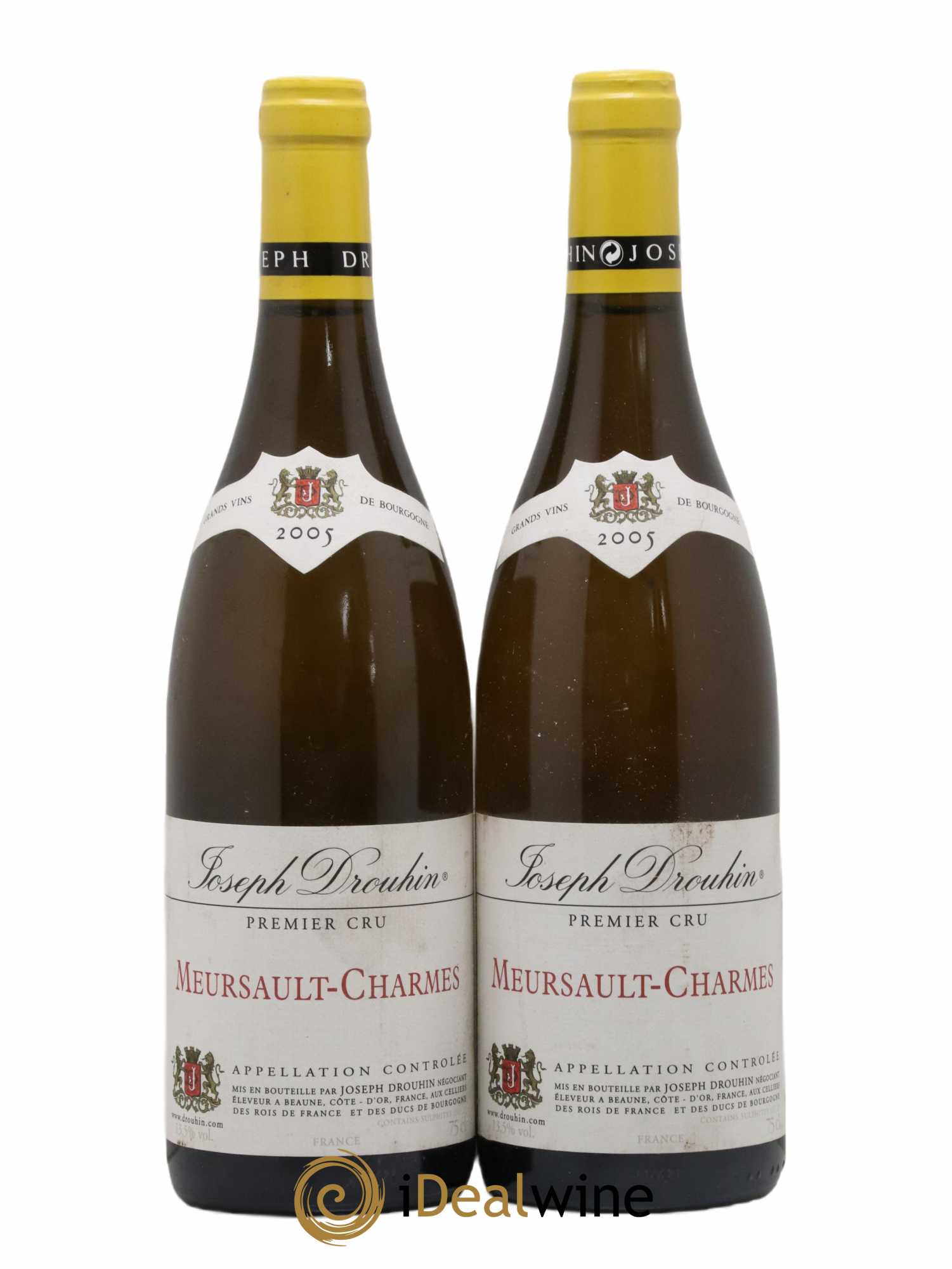 Meursault 1er Cru Charmes Joseph Drouhin 2005 - Lot de 2 bouteilles - 0