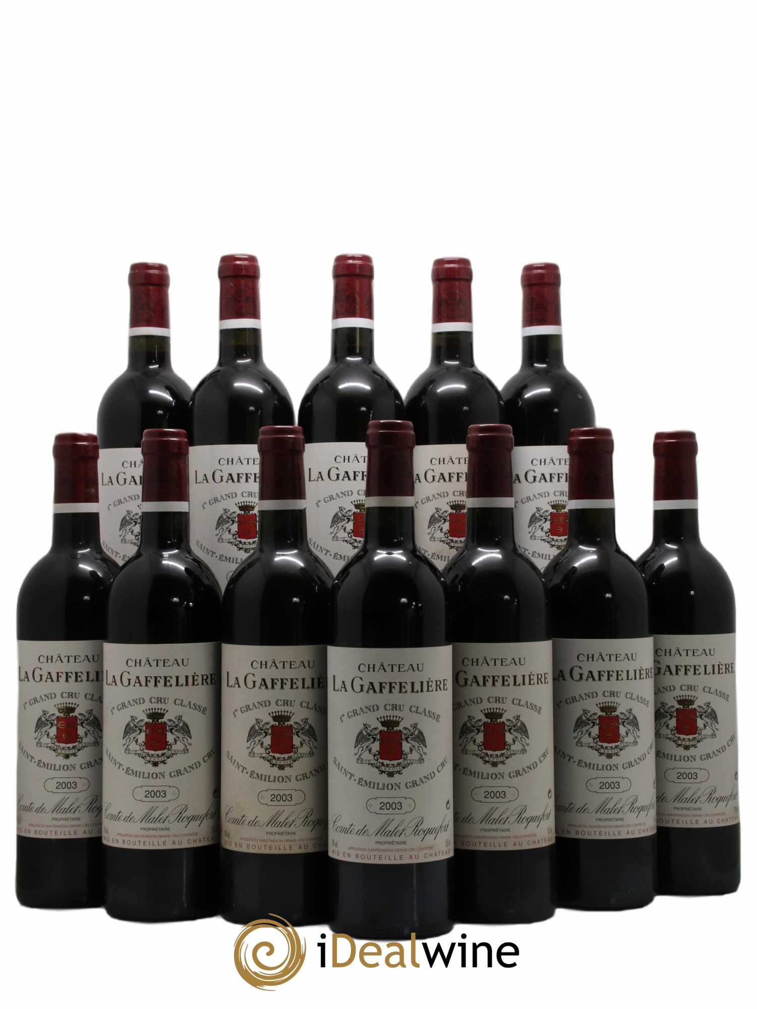 Château la Gaffelière 1er Grand Cru Classé B 2003 - Lot de 12 bouteilles - 0