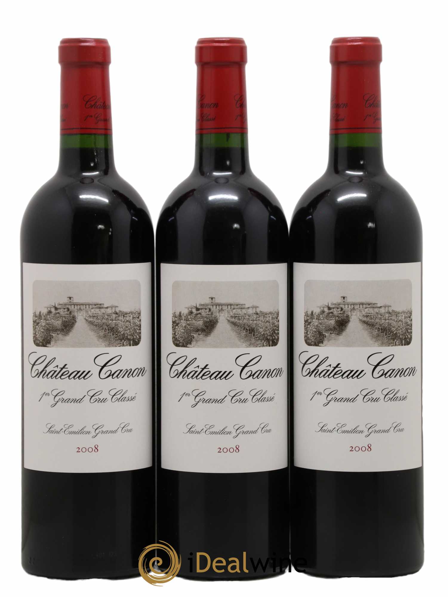 Château Canon 1er Grand Cru Classé B 2008 - Lot de 12 bouteilles - 2