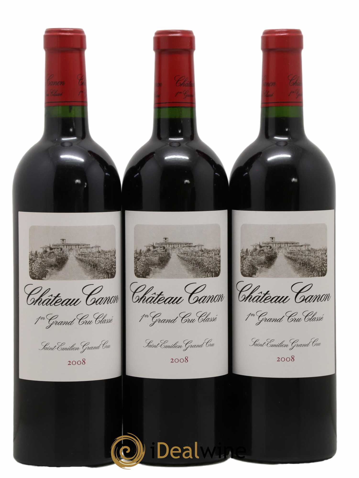 Château Canon 1er Grand Cru Classé B 2008 - Lot de 12 bouteilles - 4