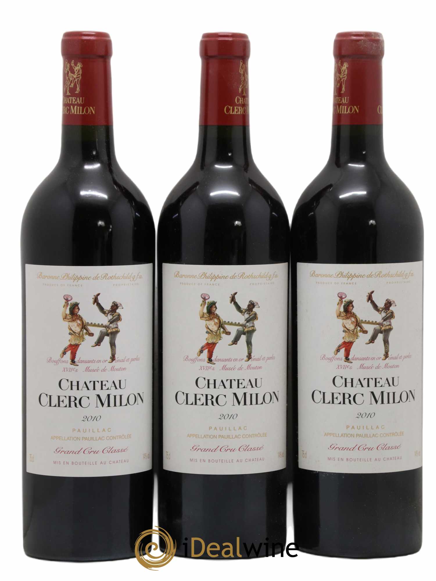 Château Clerc Milon 5ème Grand Cru Classé 2010 - Lot de 12 bouteilles - 2
