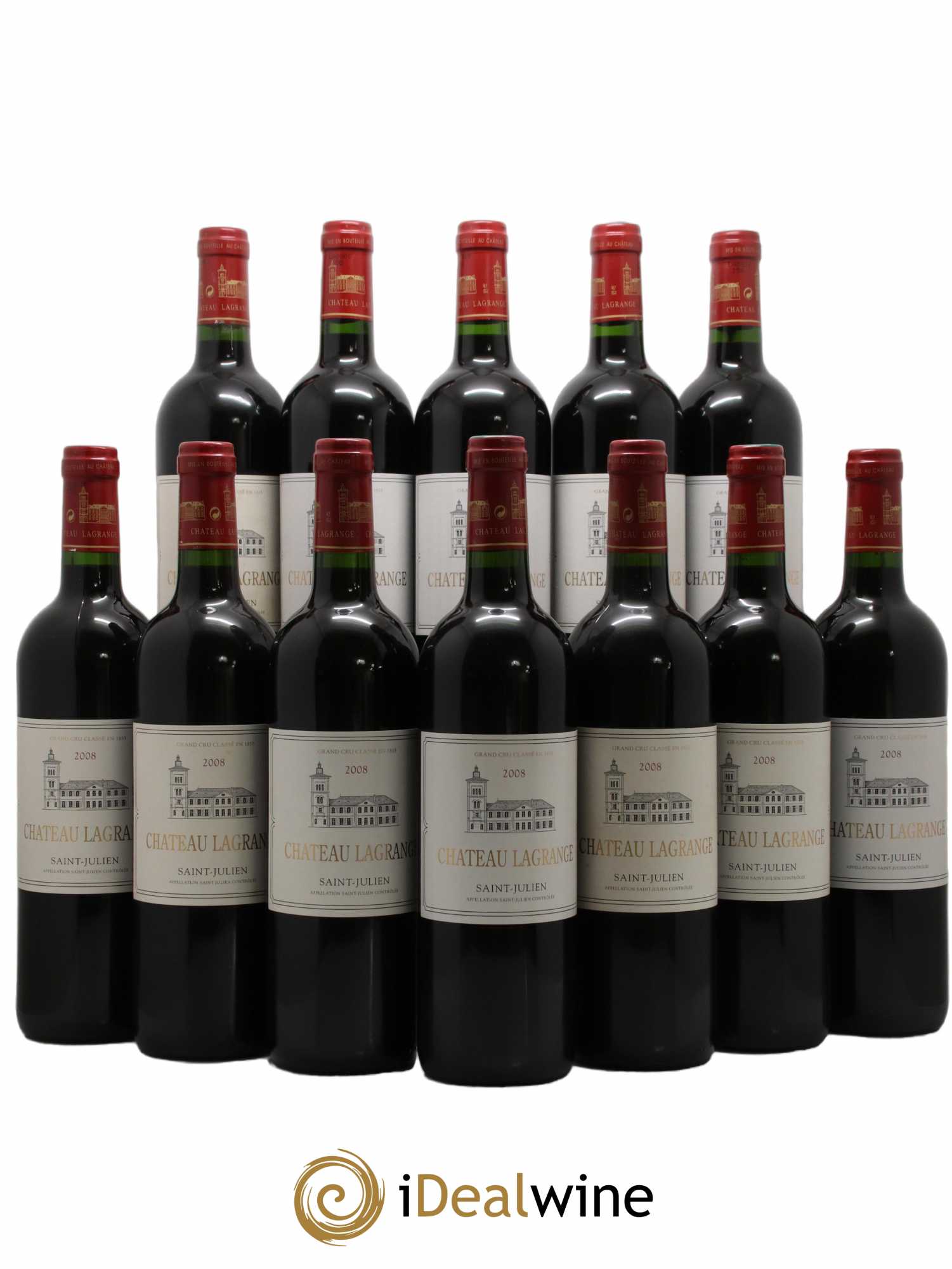 Château Lagrange 3ème Grand Cru Classé 2008 - Lot de 12 bouteilles - 0