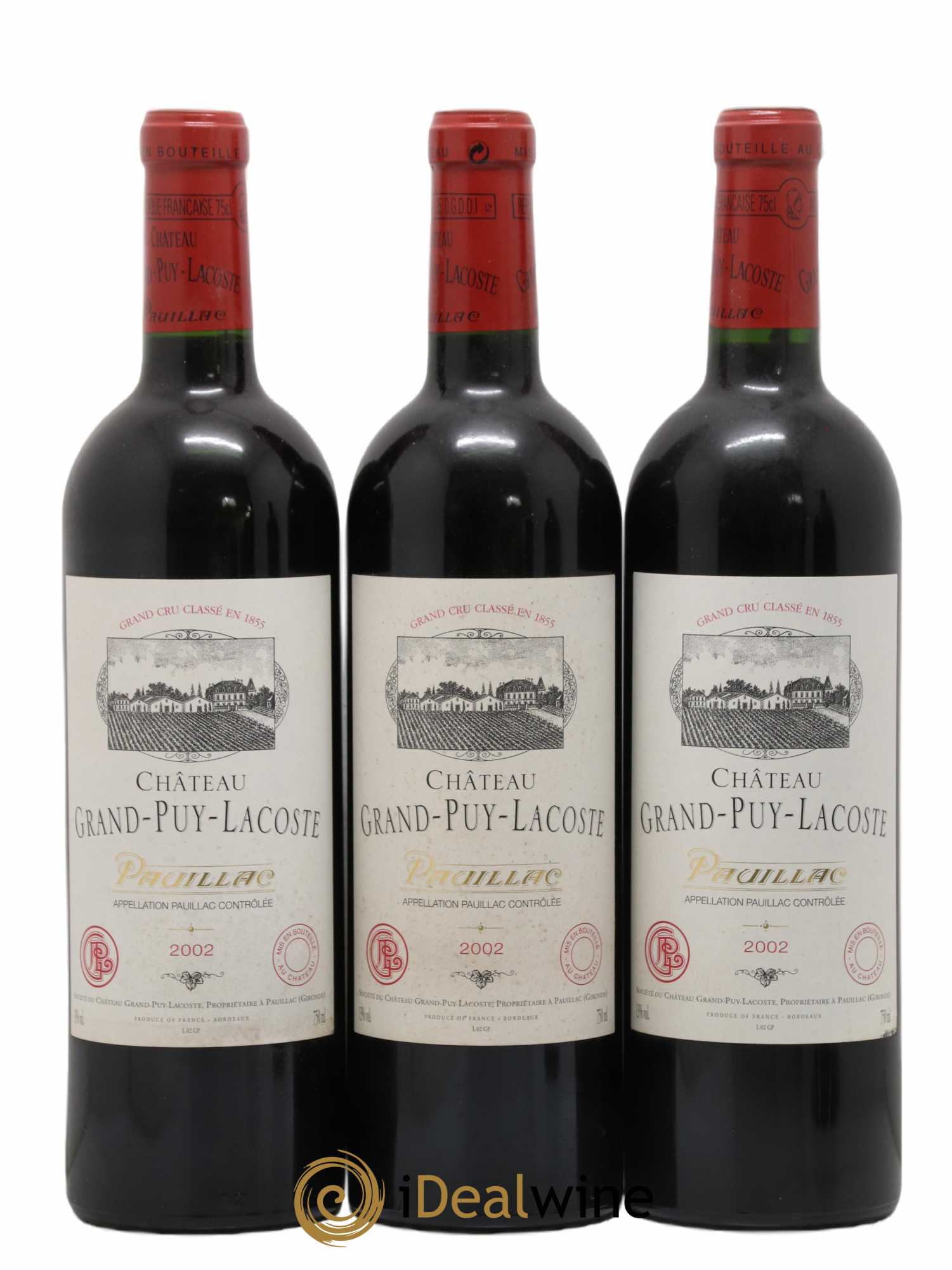 Château Grand Puy Lacoste 5ème Grand Cru Classé 2002 - Lot de 12 bouteilles - 3