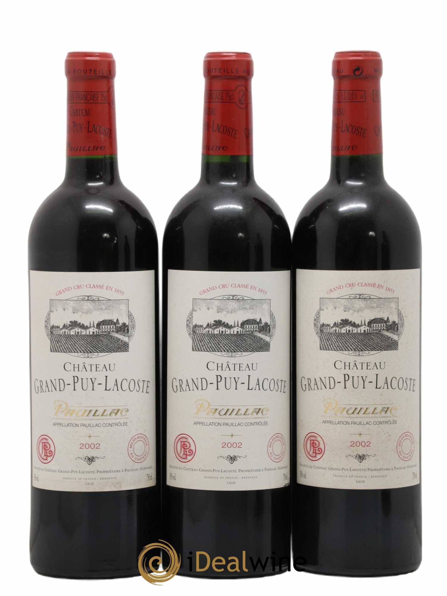 Château Grand Puy Lacoste 5ème Grand Cru Classé 2002 - Lot de 12 bouteilles - 4