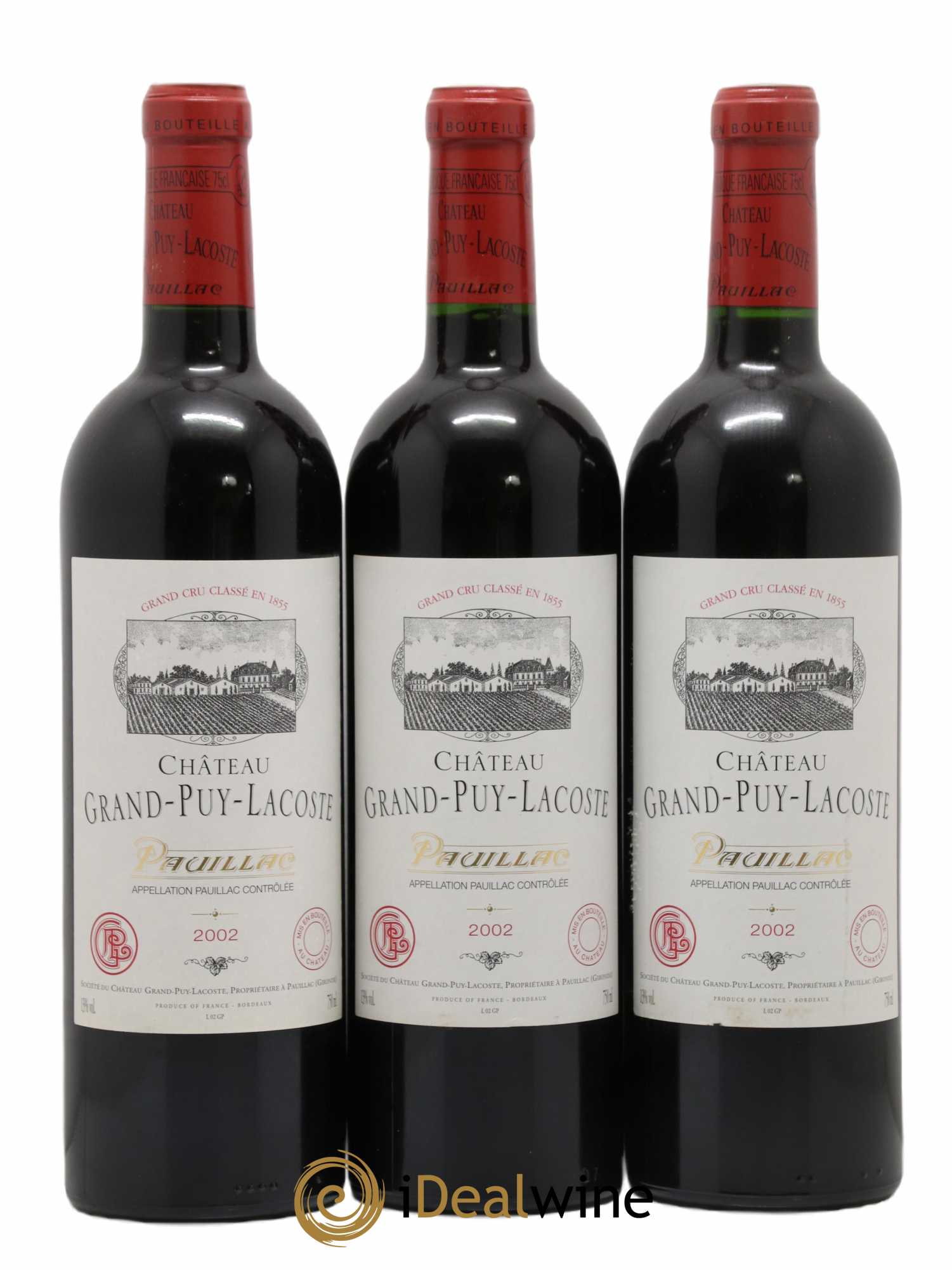 Château Grand Puy Lacoste 5ème Grand Cru Classé 2002 - Lot de 12 bouteilles - 3