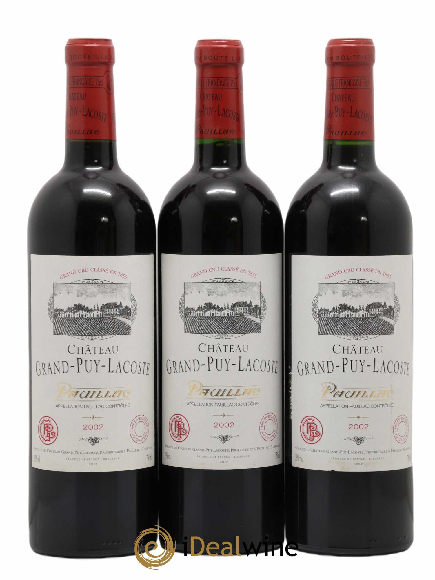 Château Grand Puy Lacoste 5ème Grand Cru Classé 2002 - Lot de 12 bouteilles - 4