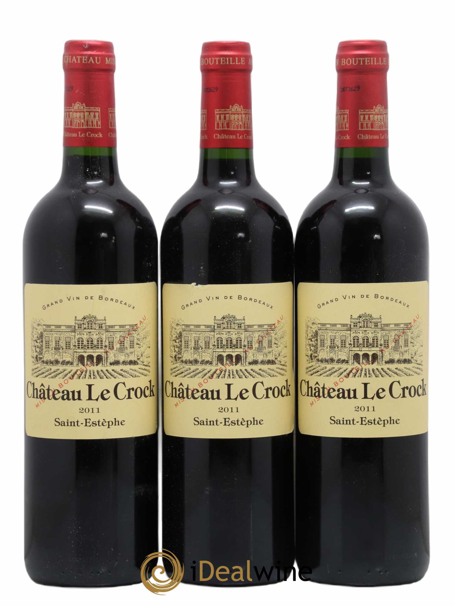 Château le Crock Cru Bourgeois 2011 - Lot de 3 bouteilles - 0