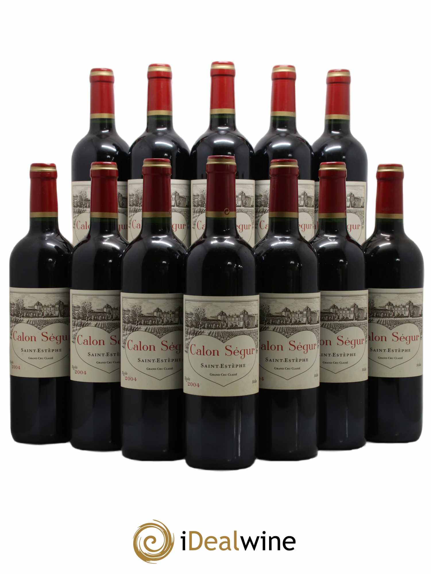 Château Calon Ségur 3ème Grand Cru Classé 2004 - Lot de 12 bouteilles - 0
