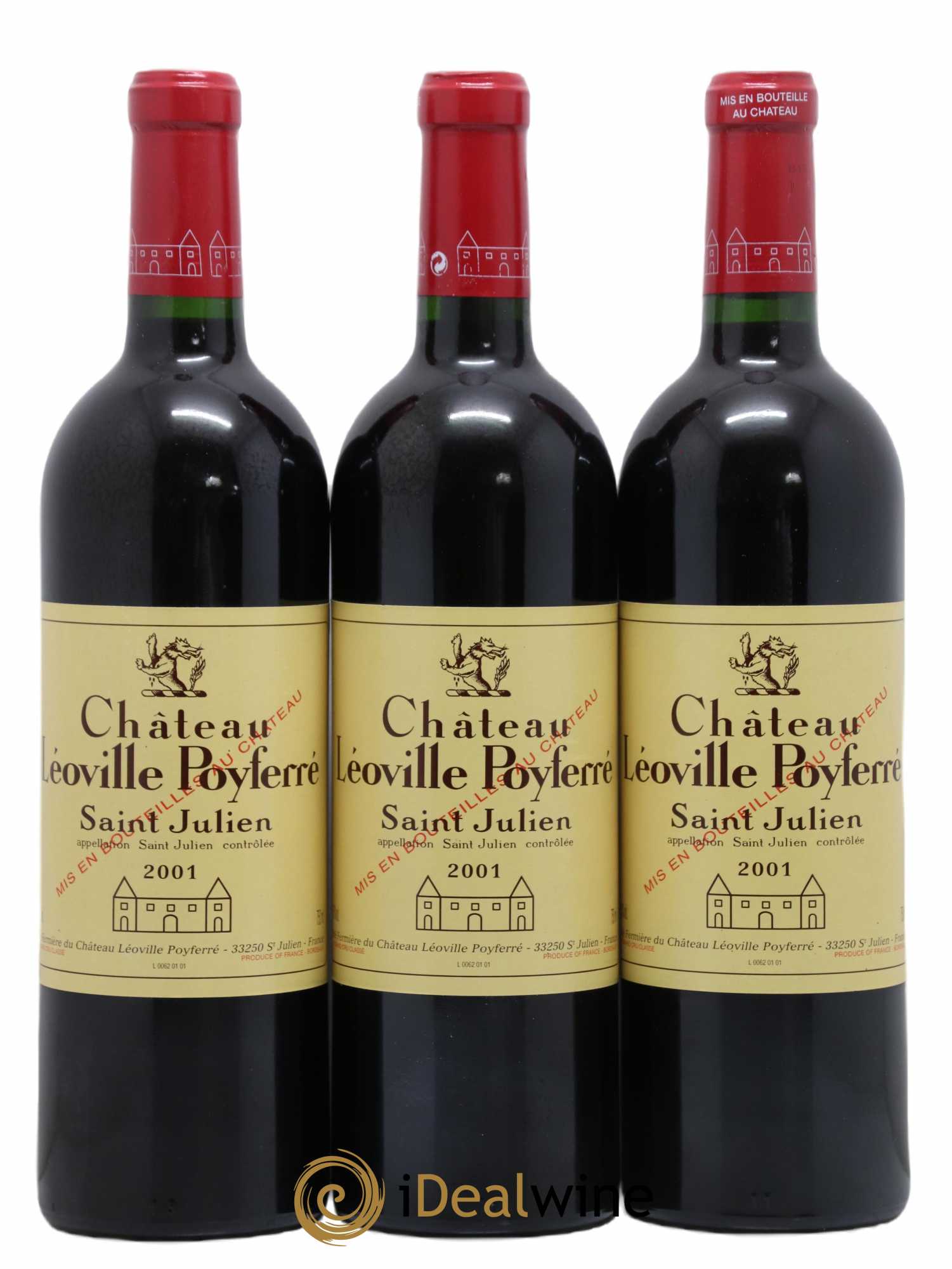 Château Léoville Poyferré 2ème Grand Cru Classé 2001 - Lot de 12 bouteilles - 2