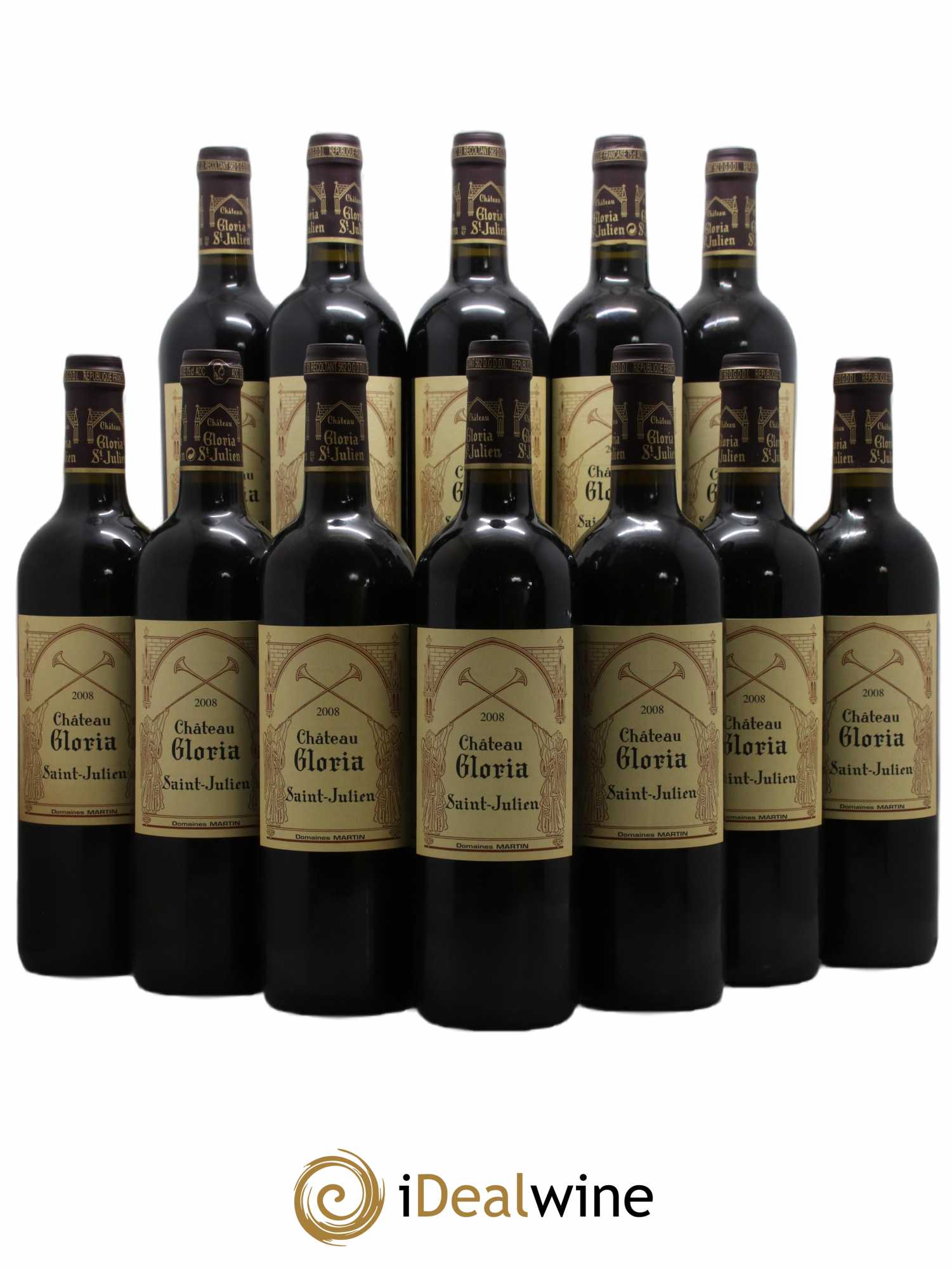 Château Gloria 2008 - Lot de 12 bouteilles - 0